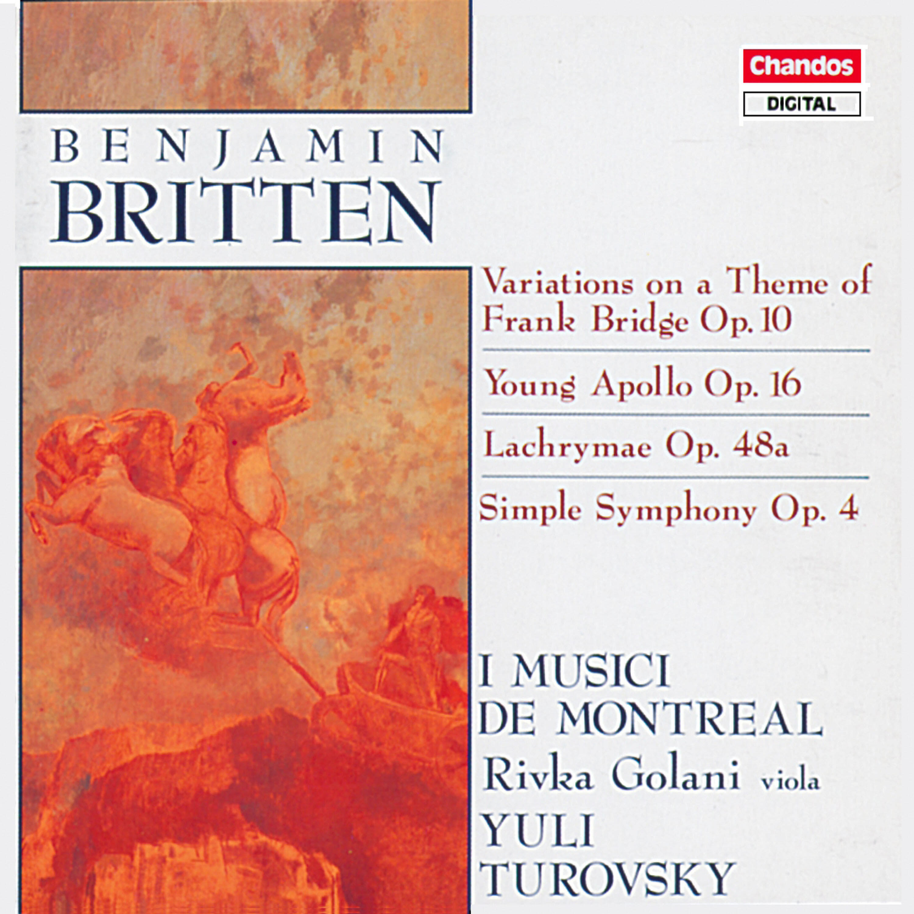 Релиз Britten: Variations on a Theme of Frank Bridge, Young Apollo, Simple Symphony & Lachrymae
