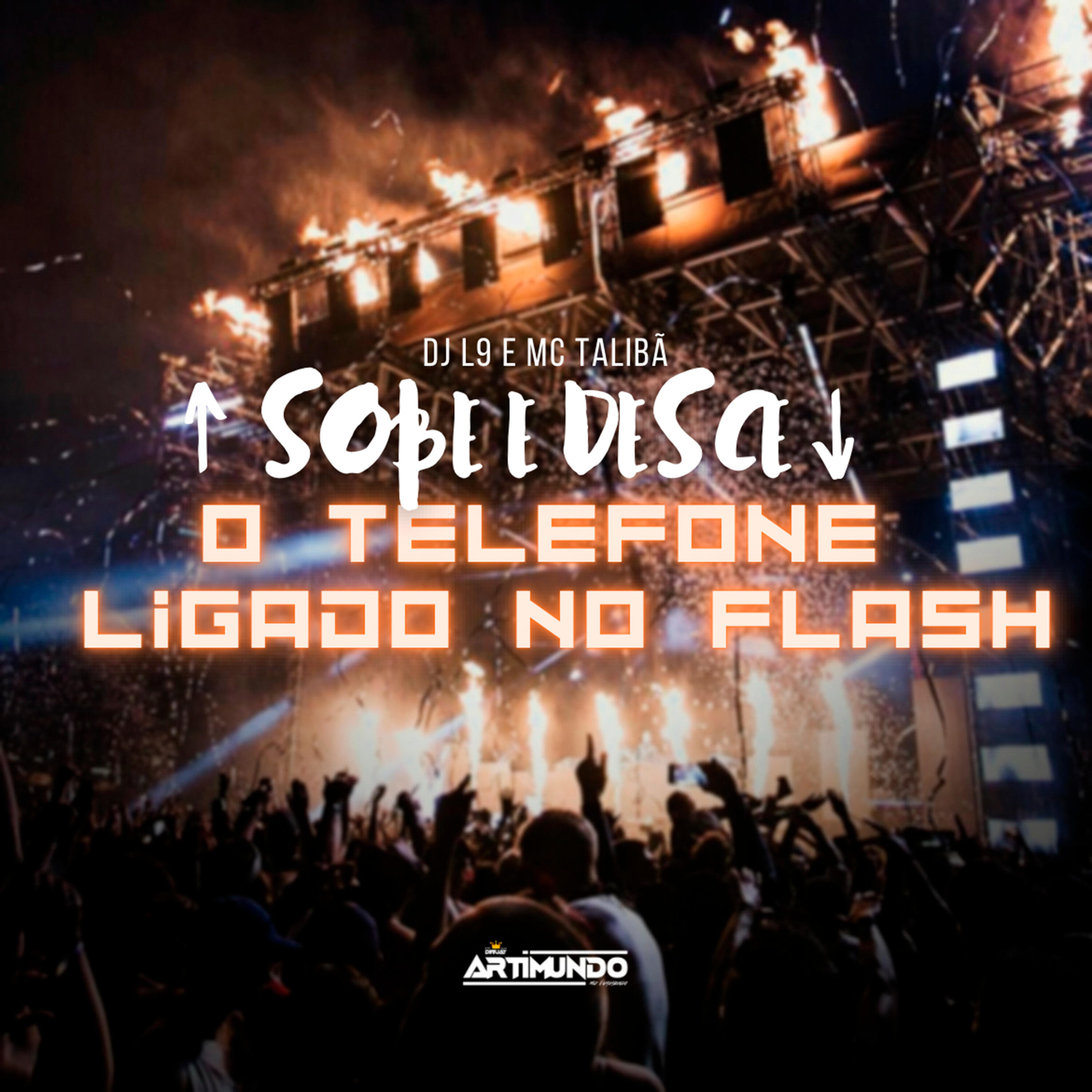Трек Sobe e Desce o Telefone Ligado no Flash