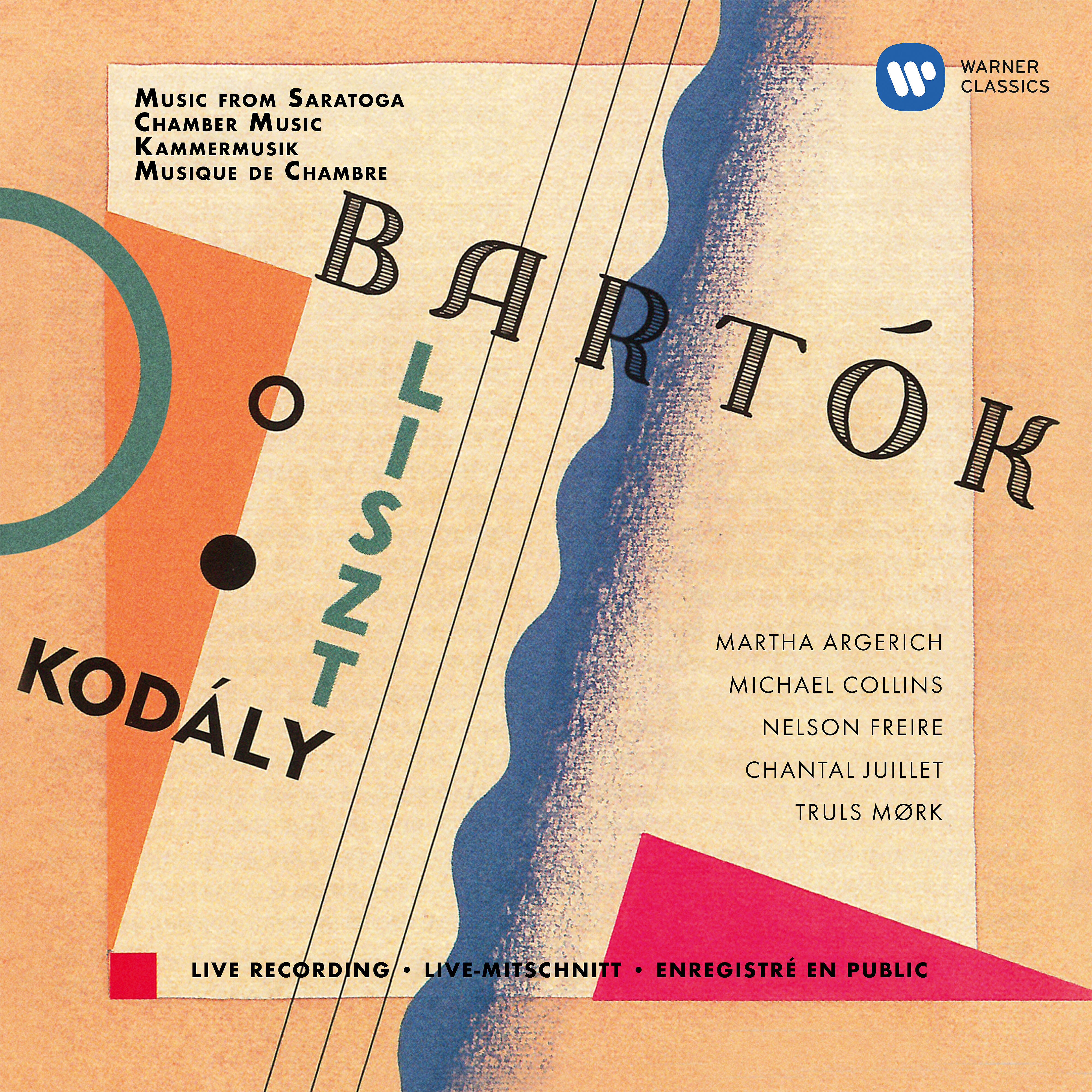 Релиз Kodály: Duo for Violin and Cello - Bartók: Contrasts - Liszt: Concerto pathétique (Live at Saratoga Performing Arts Center, 1998)