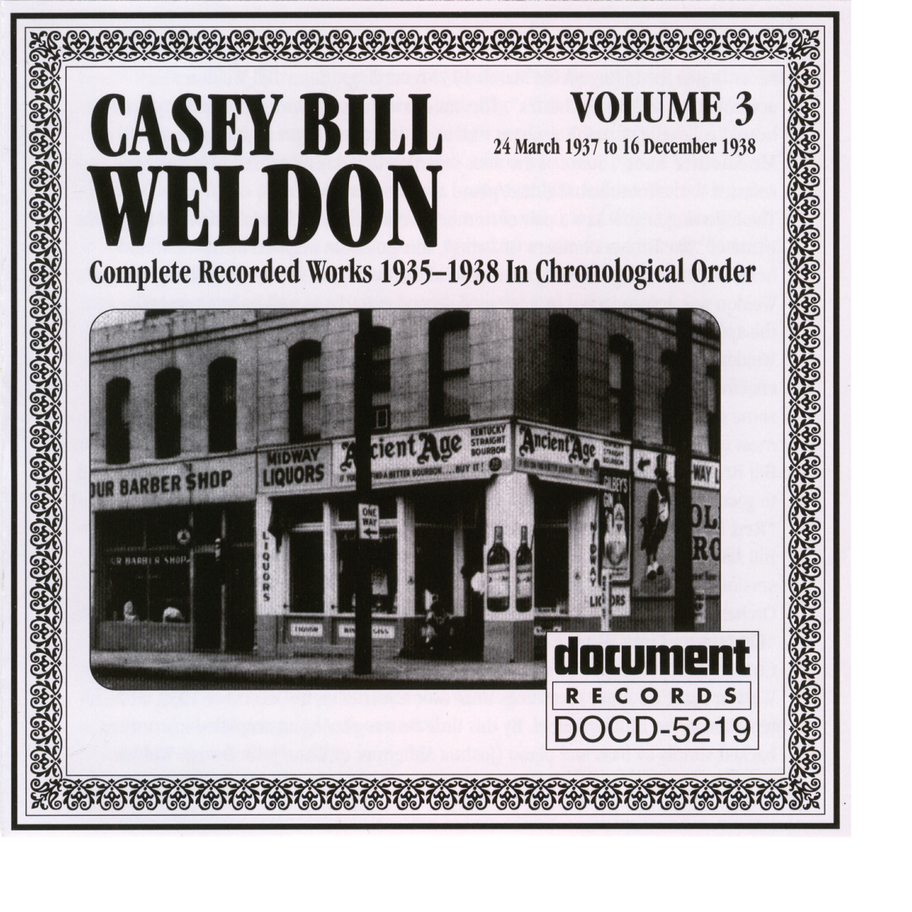 Релиз Casey Bill Weldon Vol. 3 1937-1938