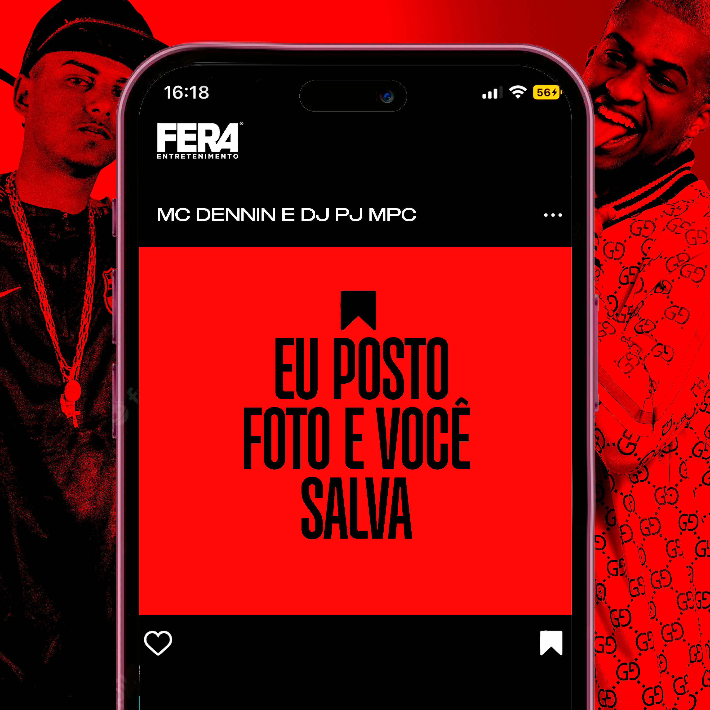 Скачать песню Mc Dennin, Dj Pj Mpc - Eu Posto Foto e Você Salva бесплатно в MP3 для Android и iOS