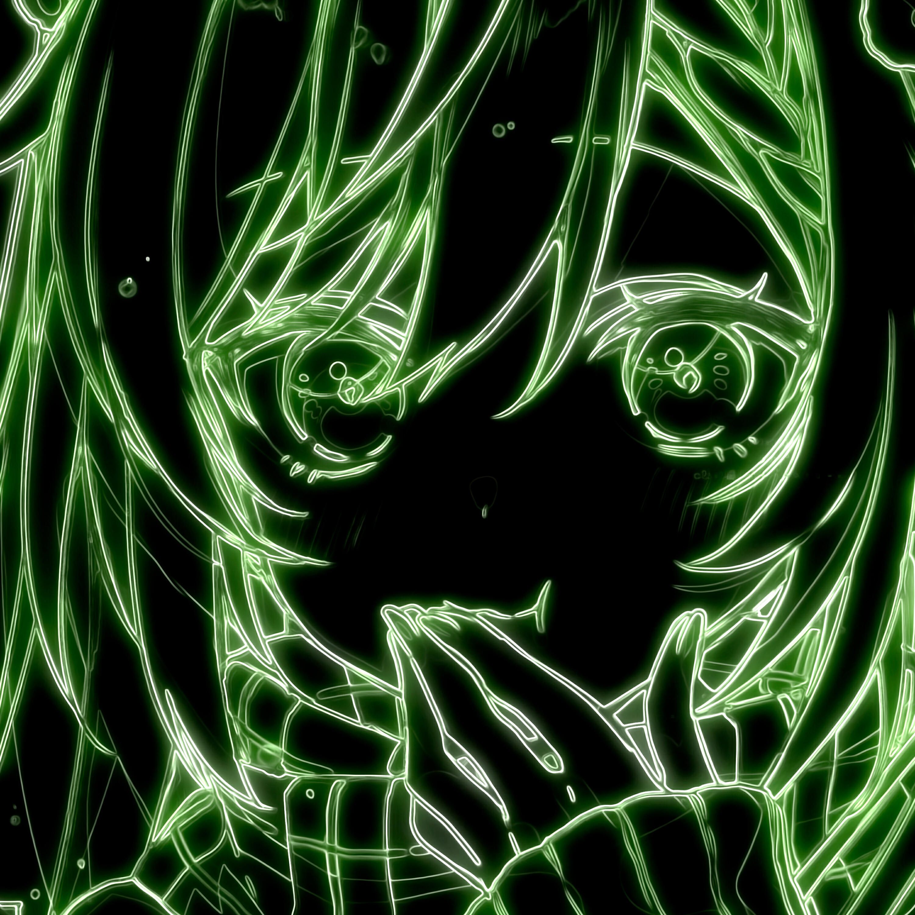 shiny eyes