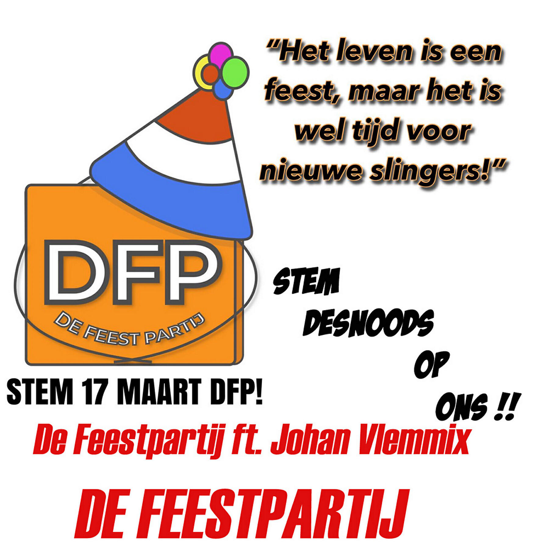 Релиз De Feestpartij (feat. Johan Vlemmix)