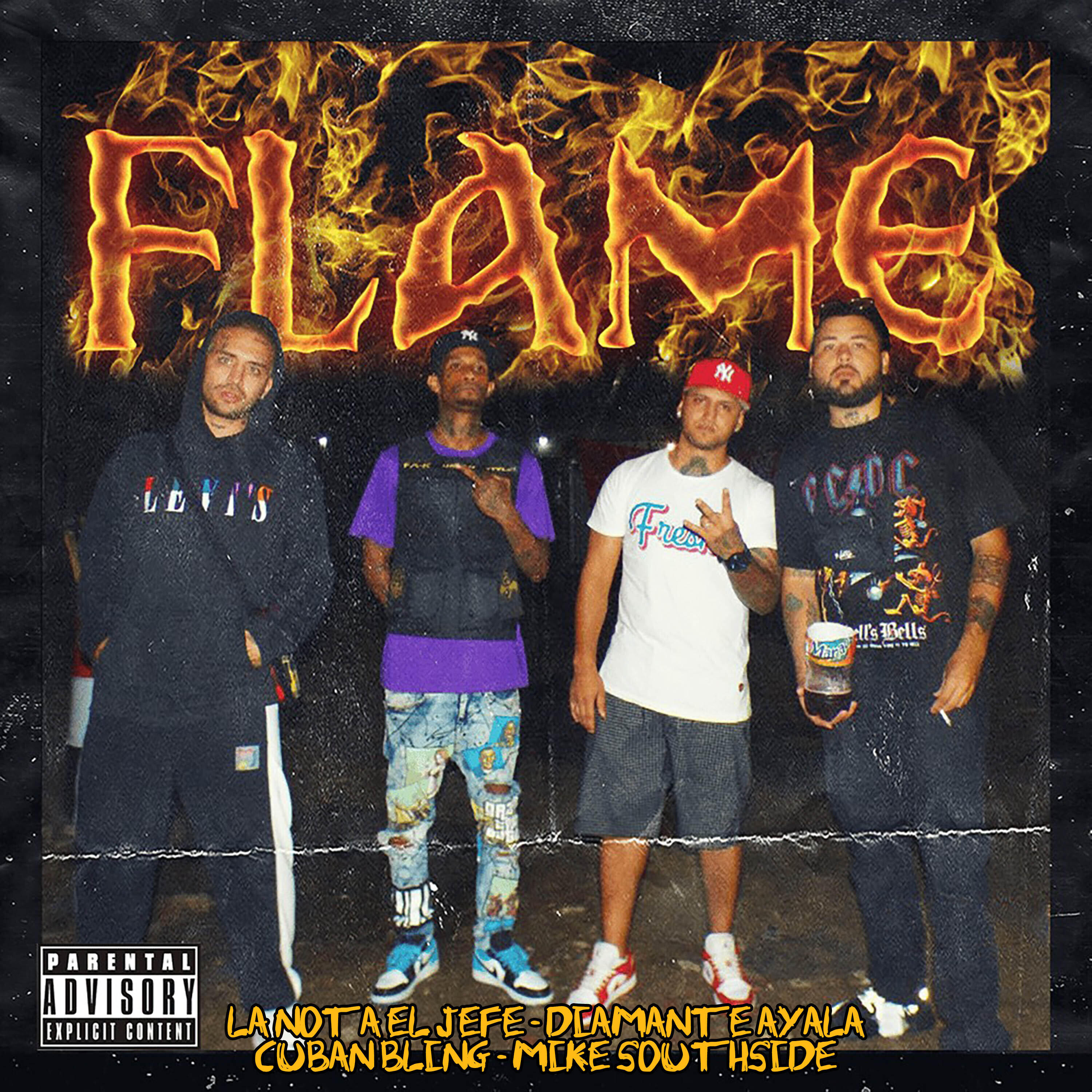 Скачать песню La Nota El Jefe, Diamante Ayala, Cuban Bling, Mike Southside - Flame бесплатно в MP3 для Android и iOS