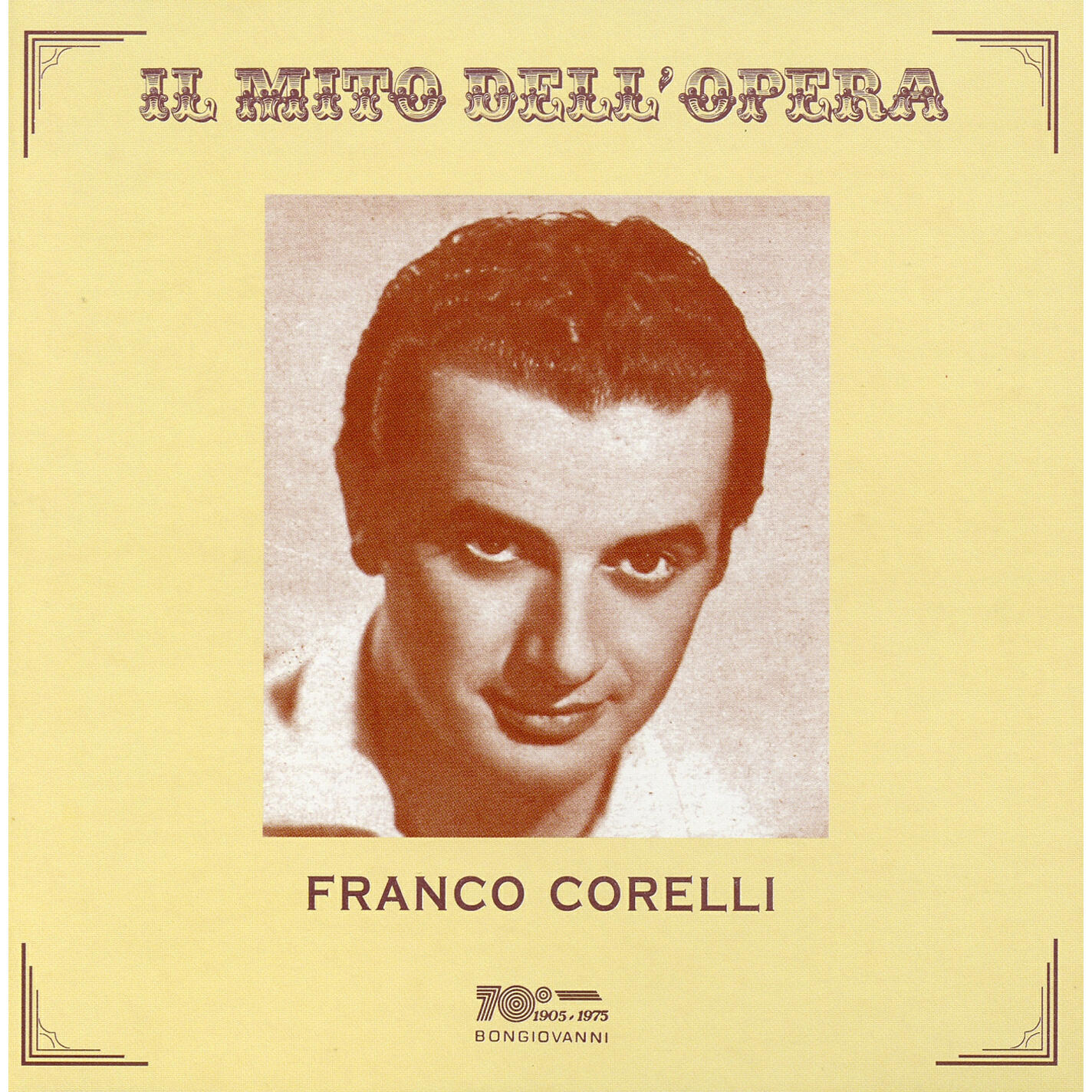 Релиз Il mito dell'opera: Franco Corelli (Recorded 1955 - 1958)