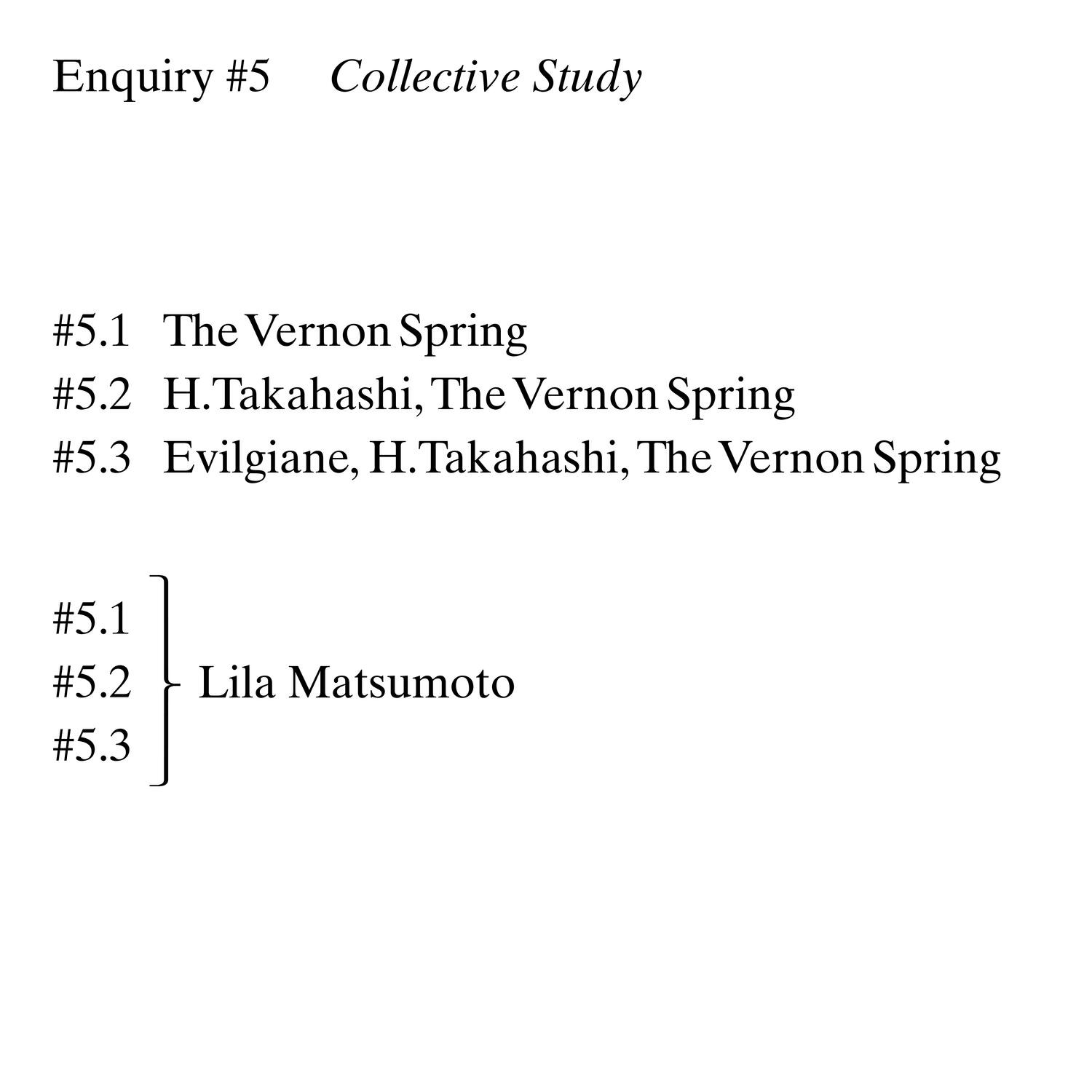 Enquiry #5