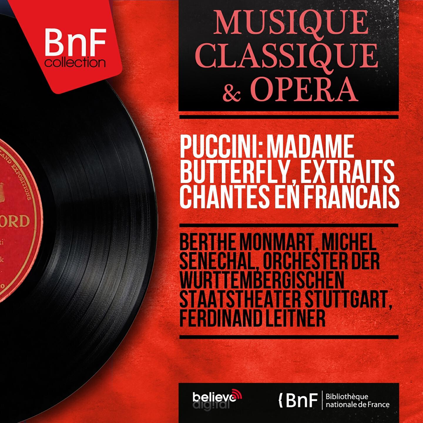Релиз Puccini: Madame Butterfly, extraits chantés en français (Stereo Version)