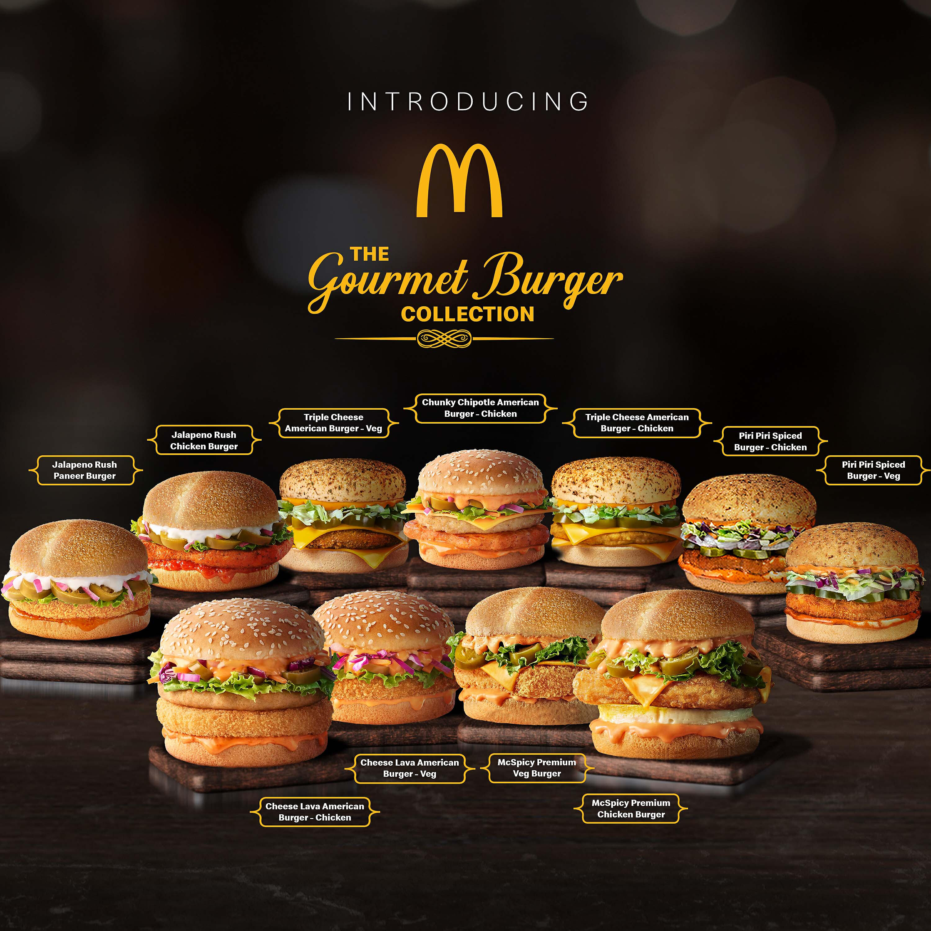 Релиз Mcdonald's the Gourmet Burger Collection