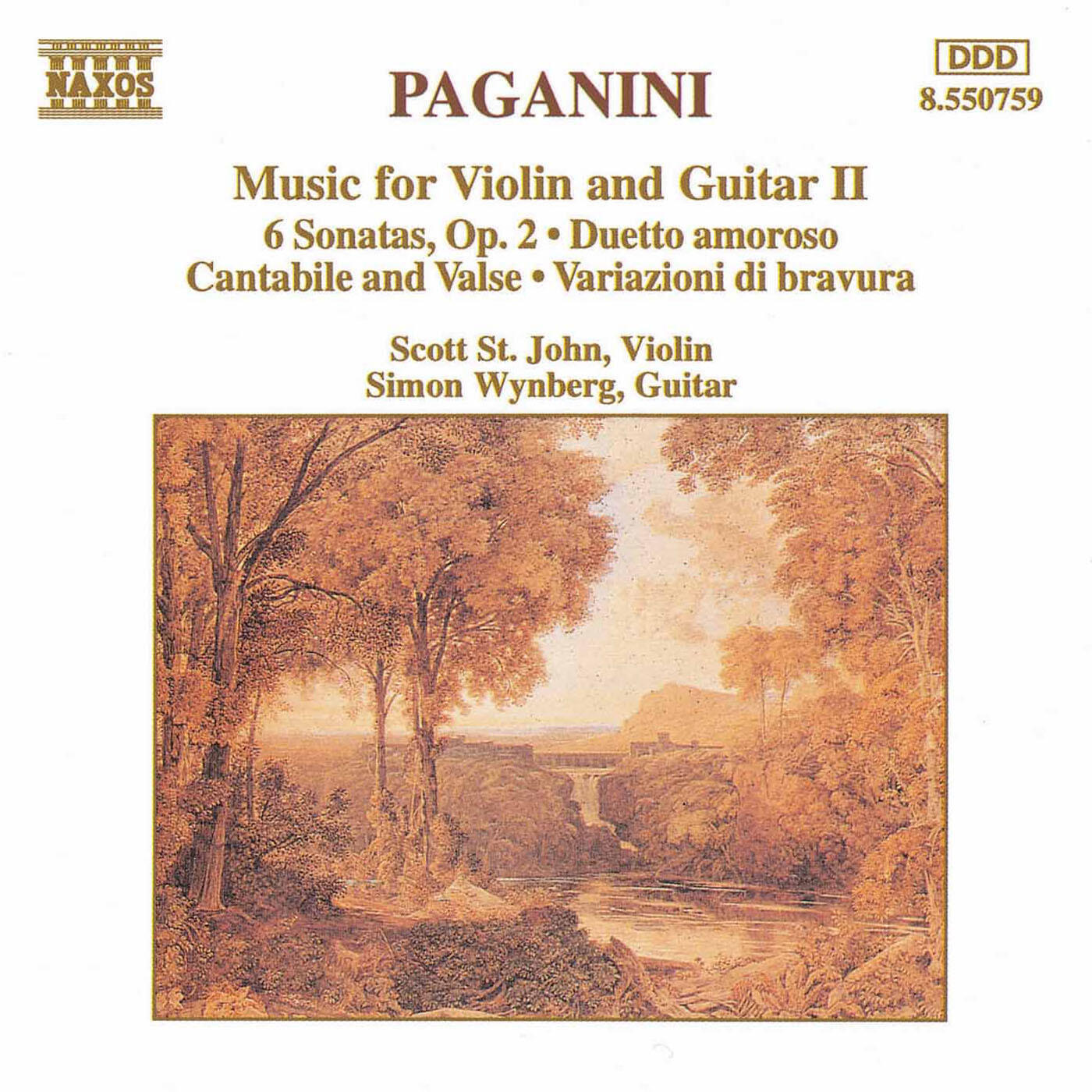 Релиз Paganini: Music for Violin and Guitar, Vol. 2