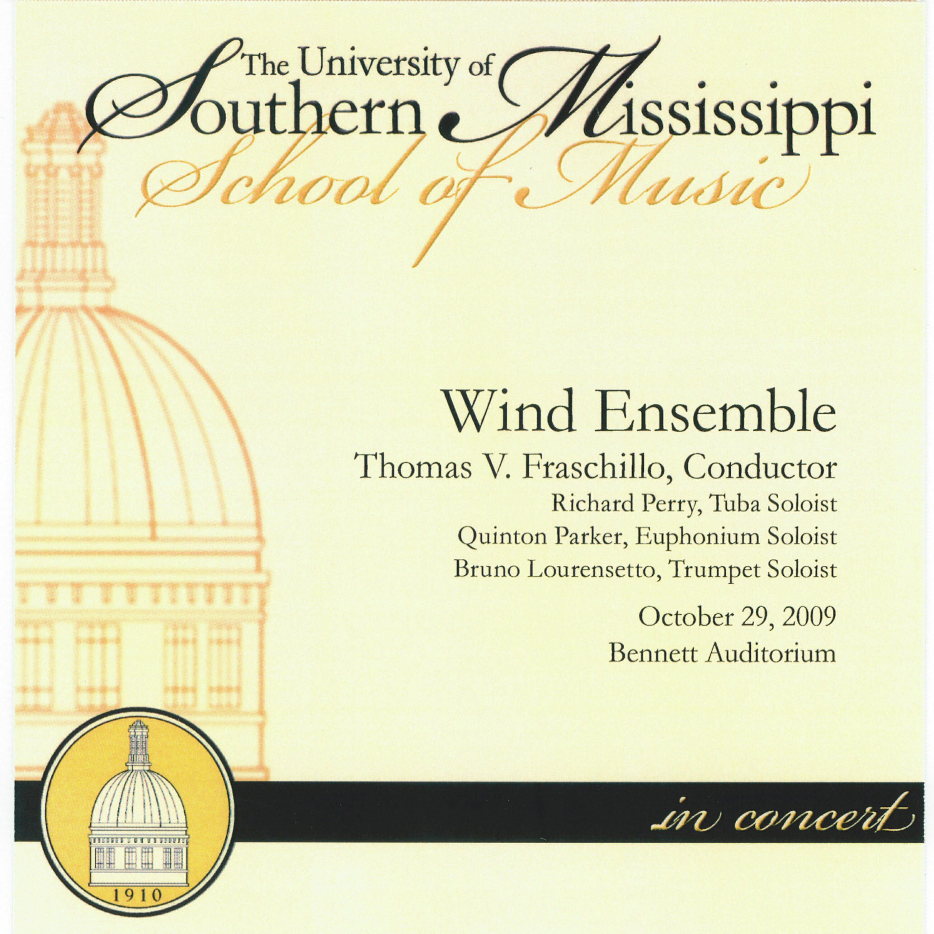 Релиз The University of Southern Mississippi Wind Ensemble - 10-29-09