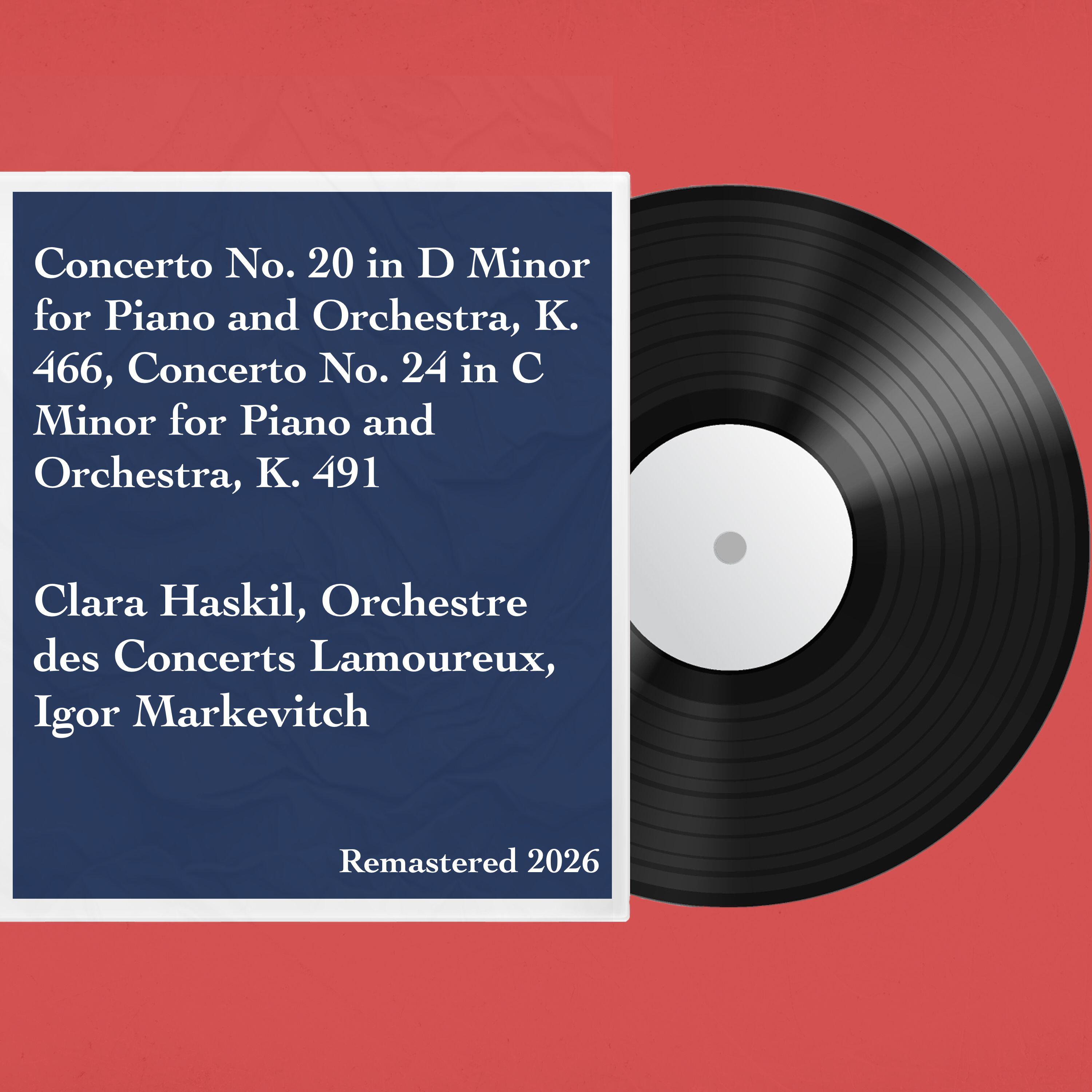 Релиз Concerto No. 20 in D Minor for Piano and Orchestra, K. 466, Concerto No. 24 in C Minor for Piano and Orchestra, K. 491