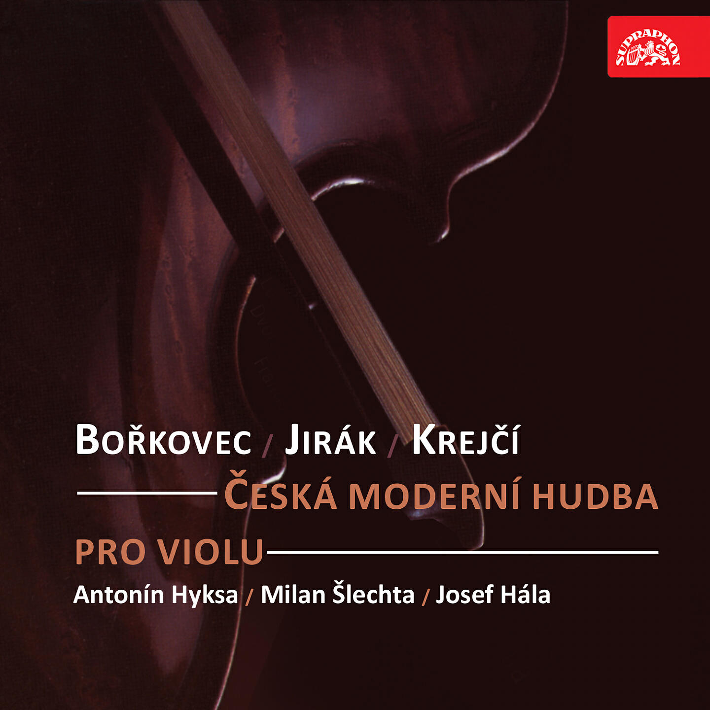 Релиз Česká moderní hudba pro violu. Bořkovec, Jirák, Krejčí