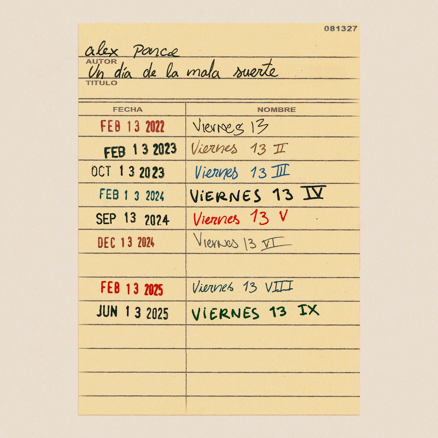 Релиз Viernes 13 IX (x que apenas sobrevivo)