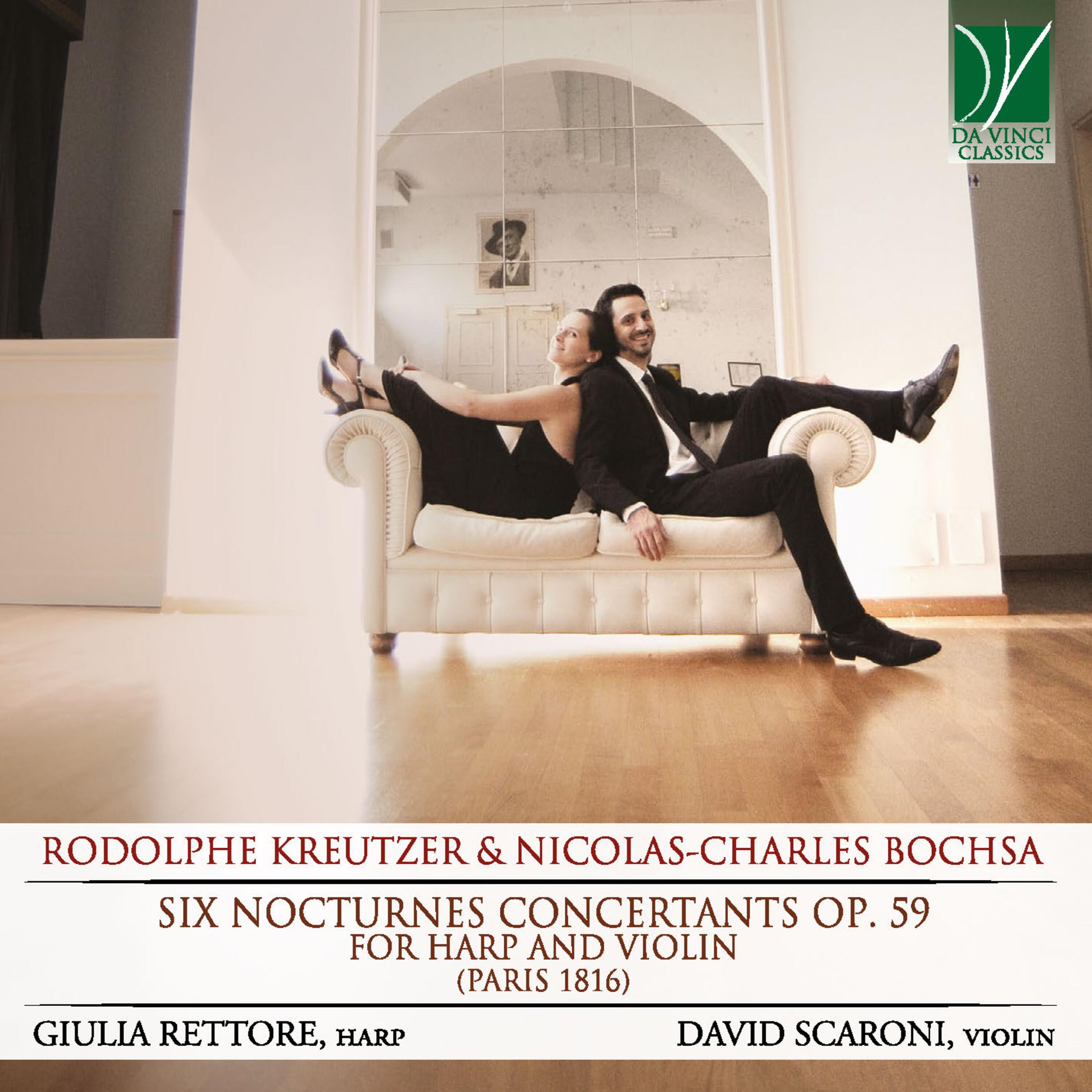 Релиз Rodolphe Kreutzer & Nicolas-Charles Bochsa: Six Nocturnes Concertants Op. 59, for Harp and Violin