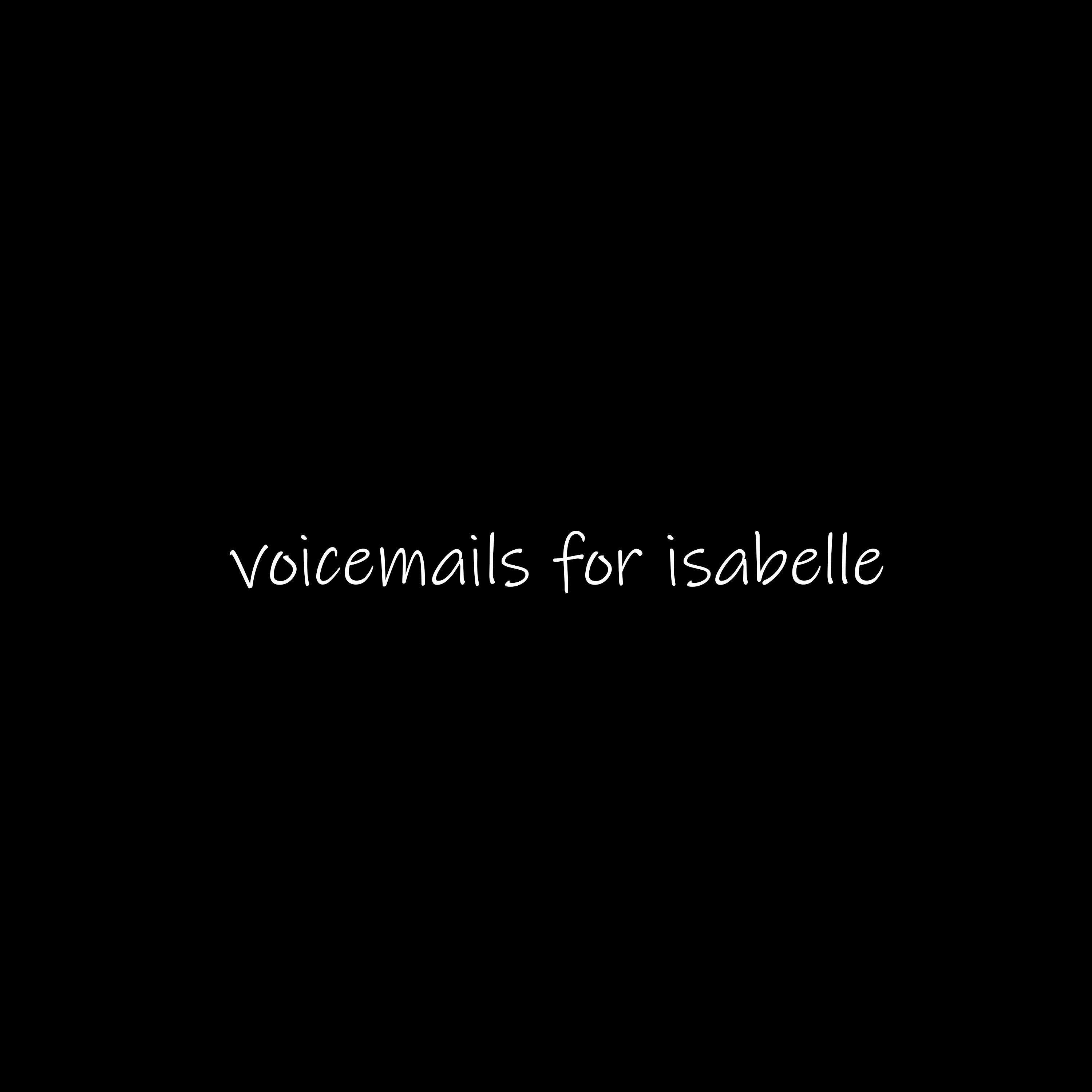 Релиз voicemails for isabelle
