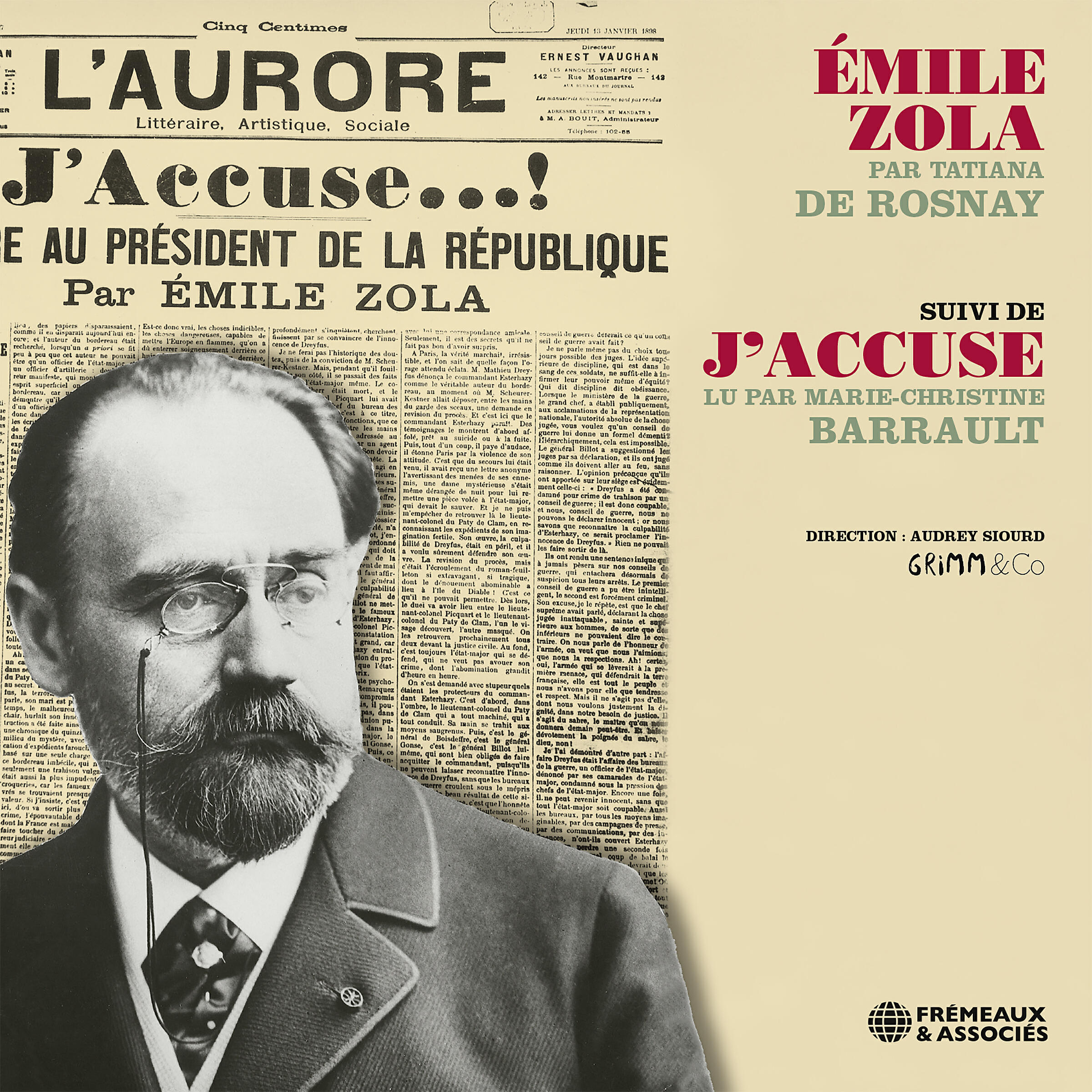 Релиз Émile Zola par Tatiana de Rosnay - suivi de J'accuse par Marie-Christine Barrault