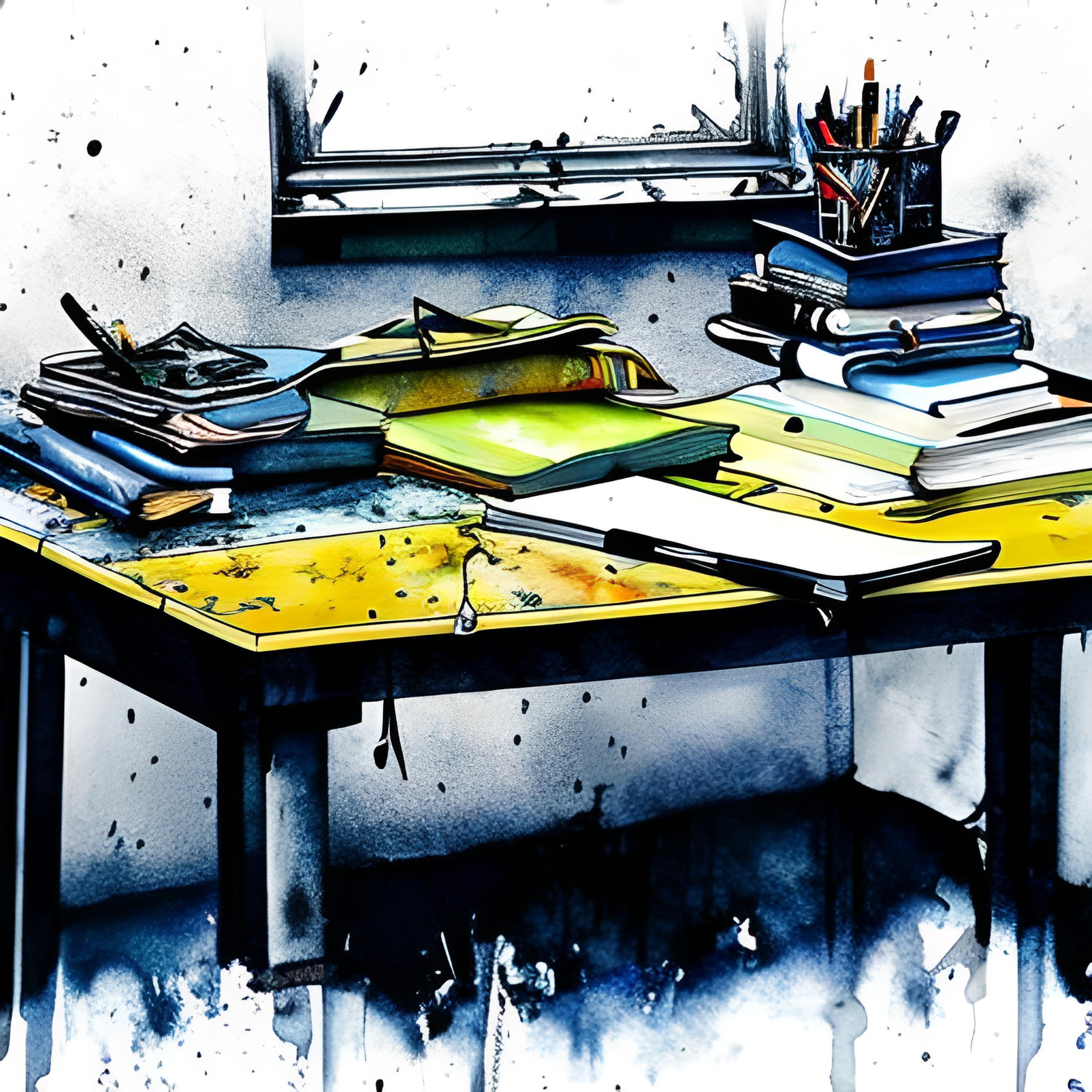 Релиз Разрисованная парта