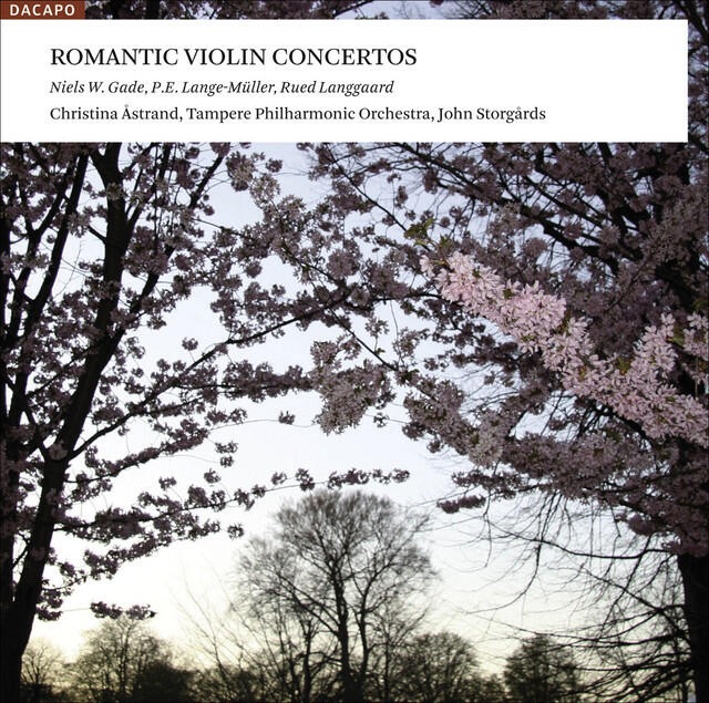 Постер альбома Violin Concertos (Danish) - Gade, N.W. / Lange-Muller, P.E. / Langgaard, R.