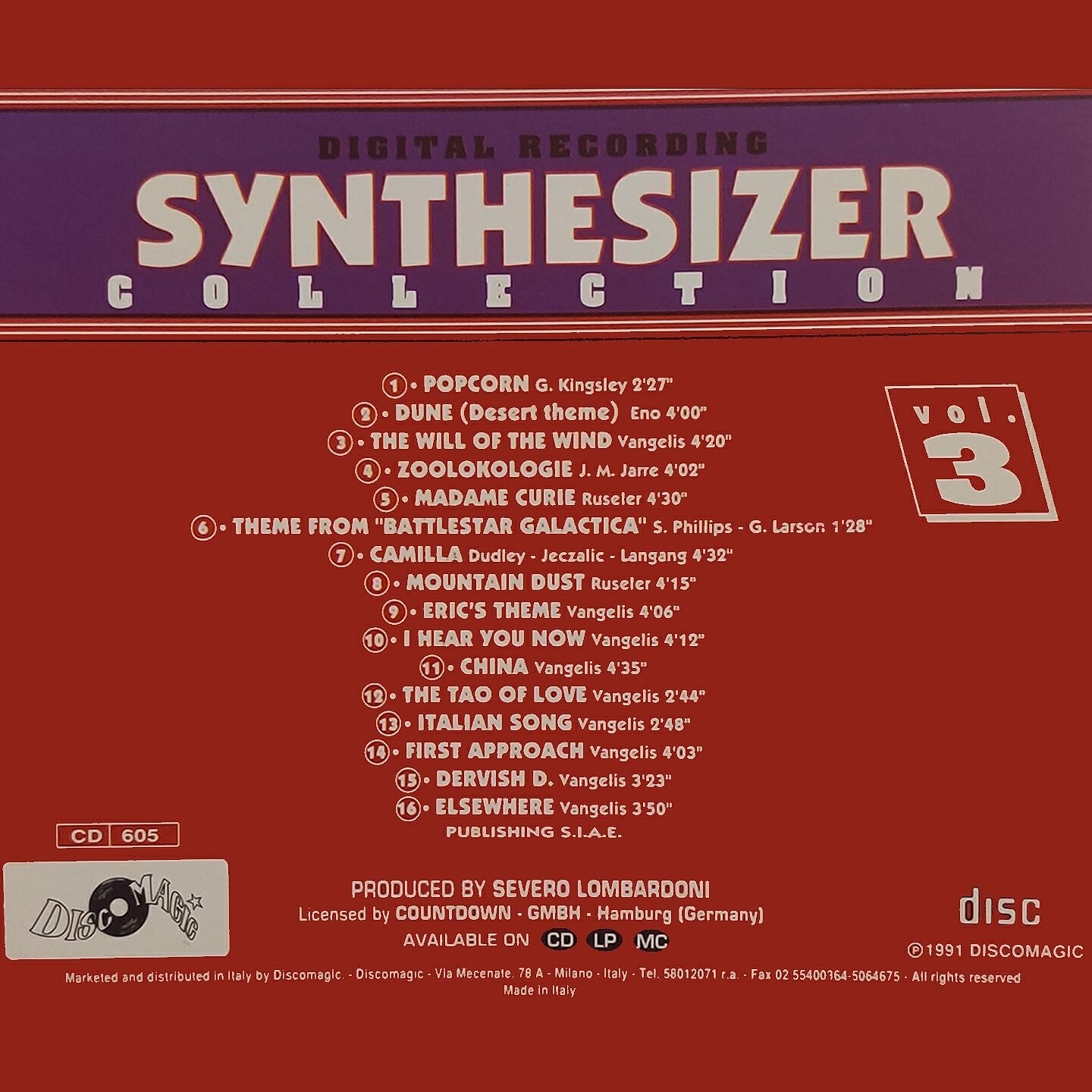 Постер альбома Synthesizer Collection Vol. 3
