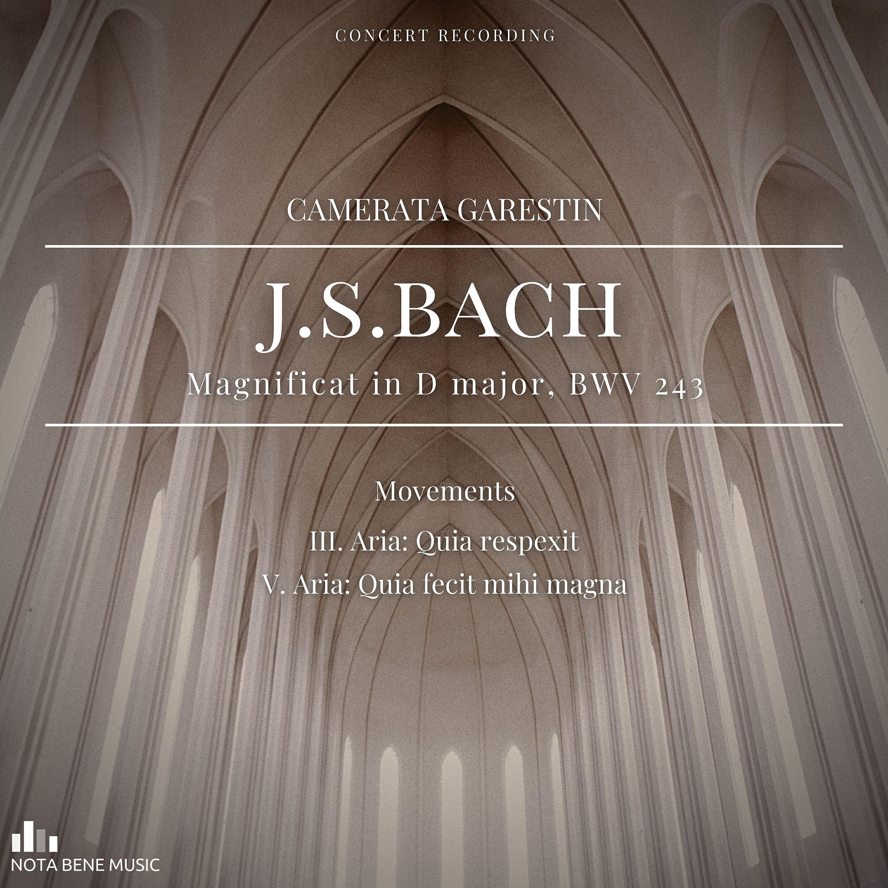 Релиз J.S. Bach: Magnificat in D major, BWV 243, Movements III. & V. (Concert Version)