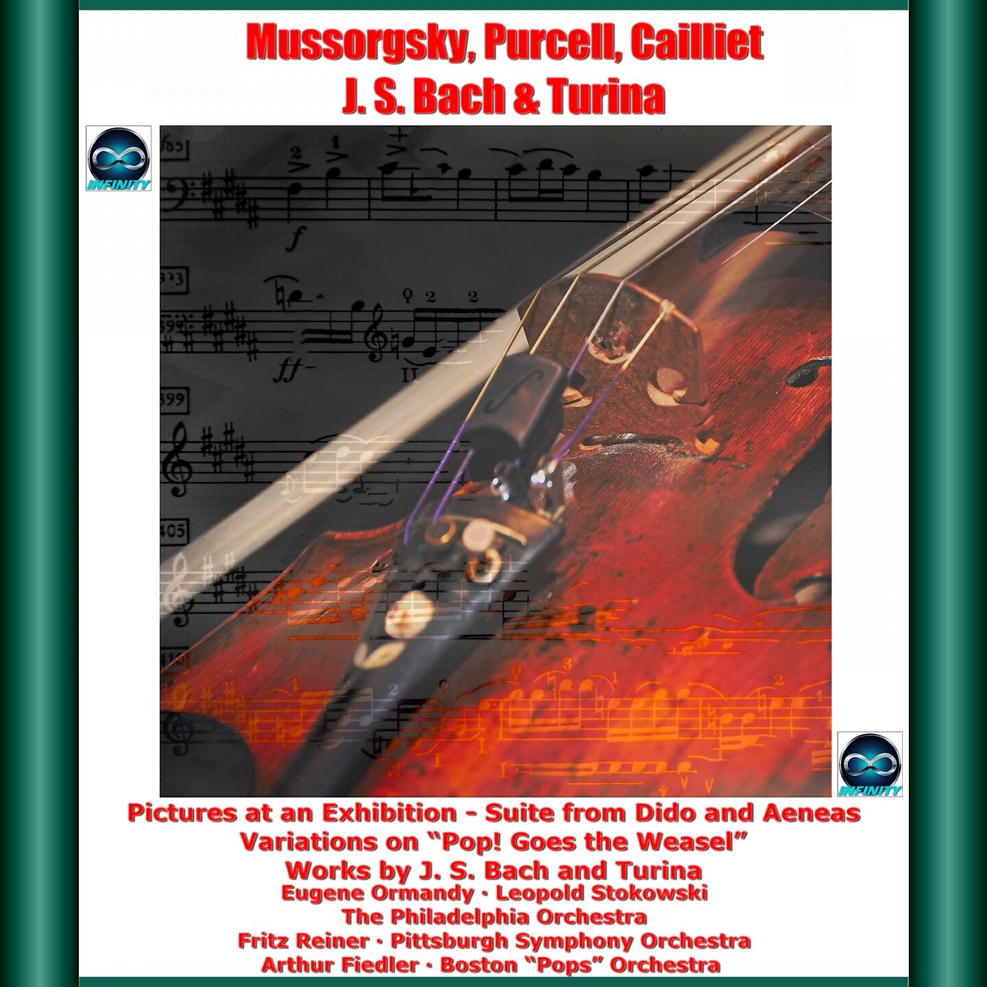 Релиз Mussorgsky, purcell, cailliet, j. S. Bach & turina : pictures at an exhibition - suite from dido and aeneas - variations on "pop ! Gœs the weasel", works by j. S. Bach and turina