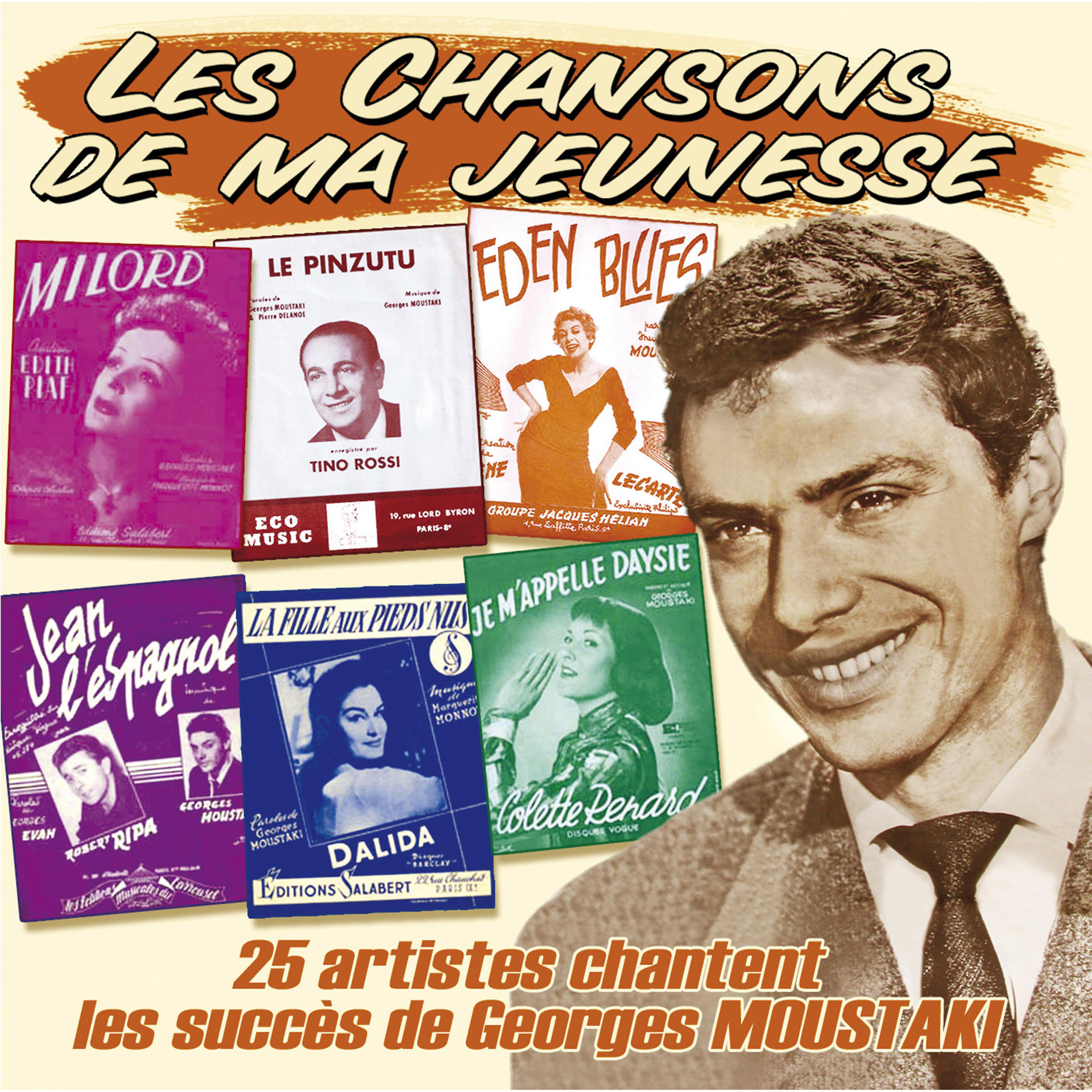 Релиз 25 artistes chantent les succès de Georges Moustaki (Collection "Les chansons de ma jeunesse")