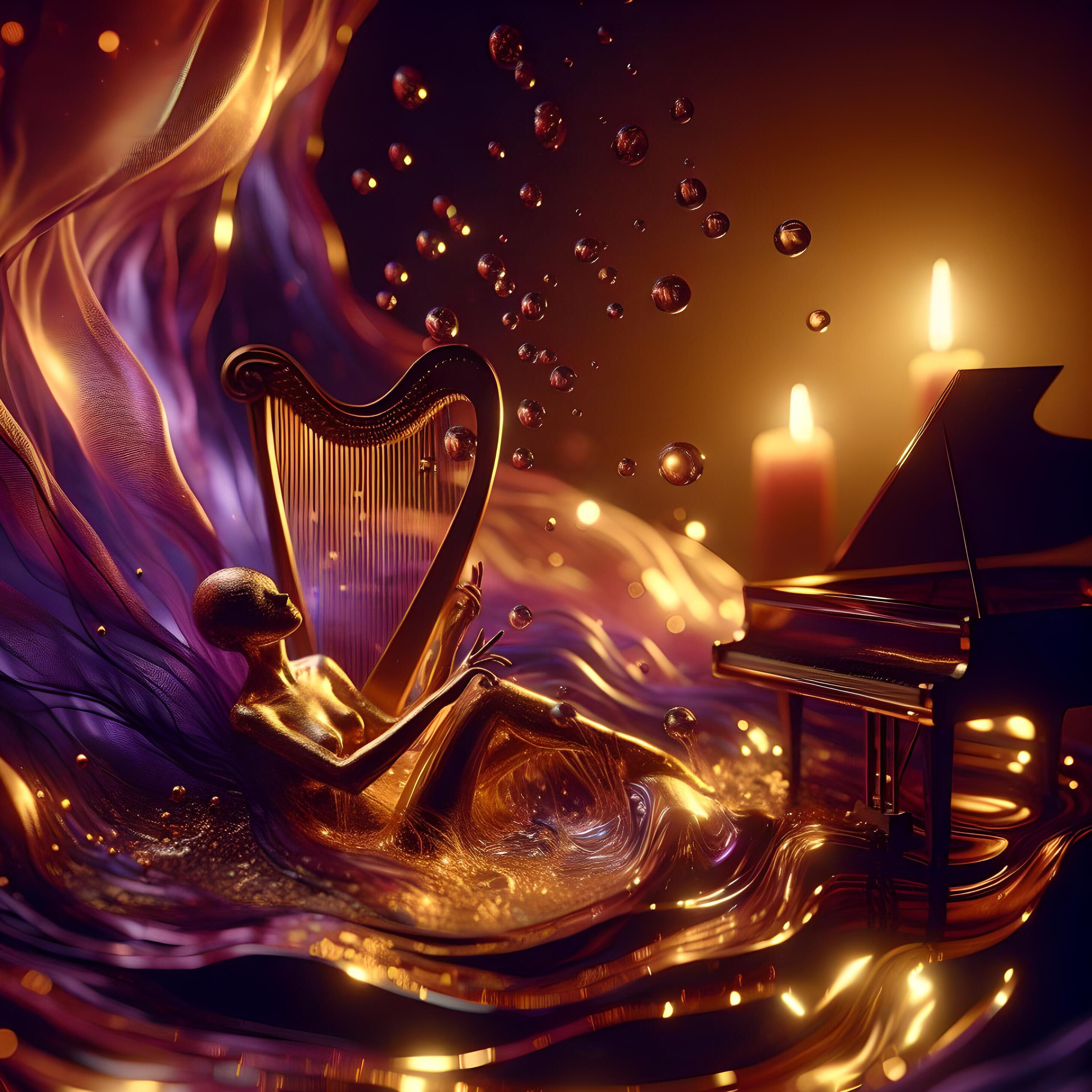 Релиз Sensual relax massage instrumental harp piano saxophone 512Hz