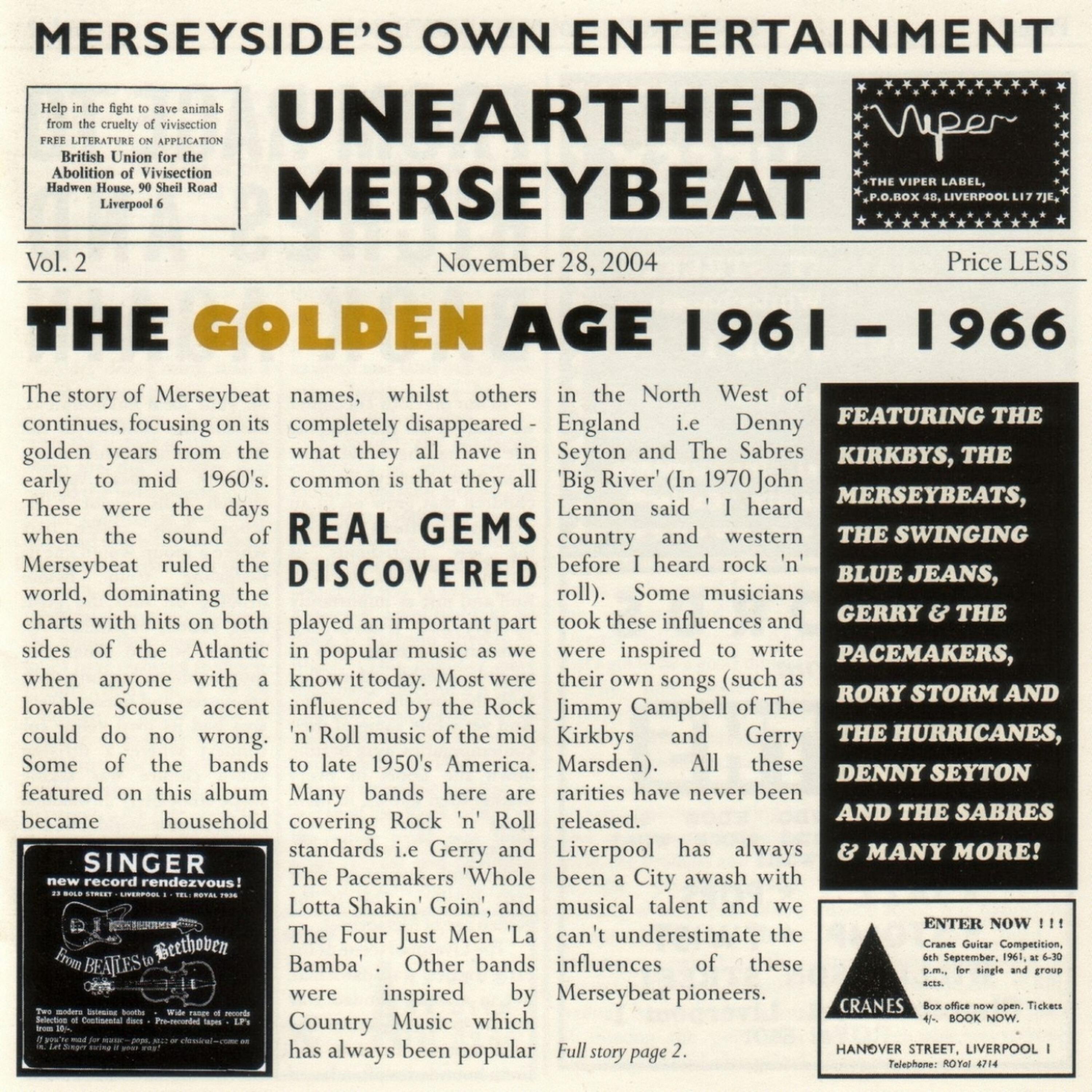 Релиз Unearthed Merseybeat, Vol. 2