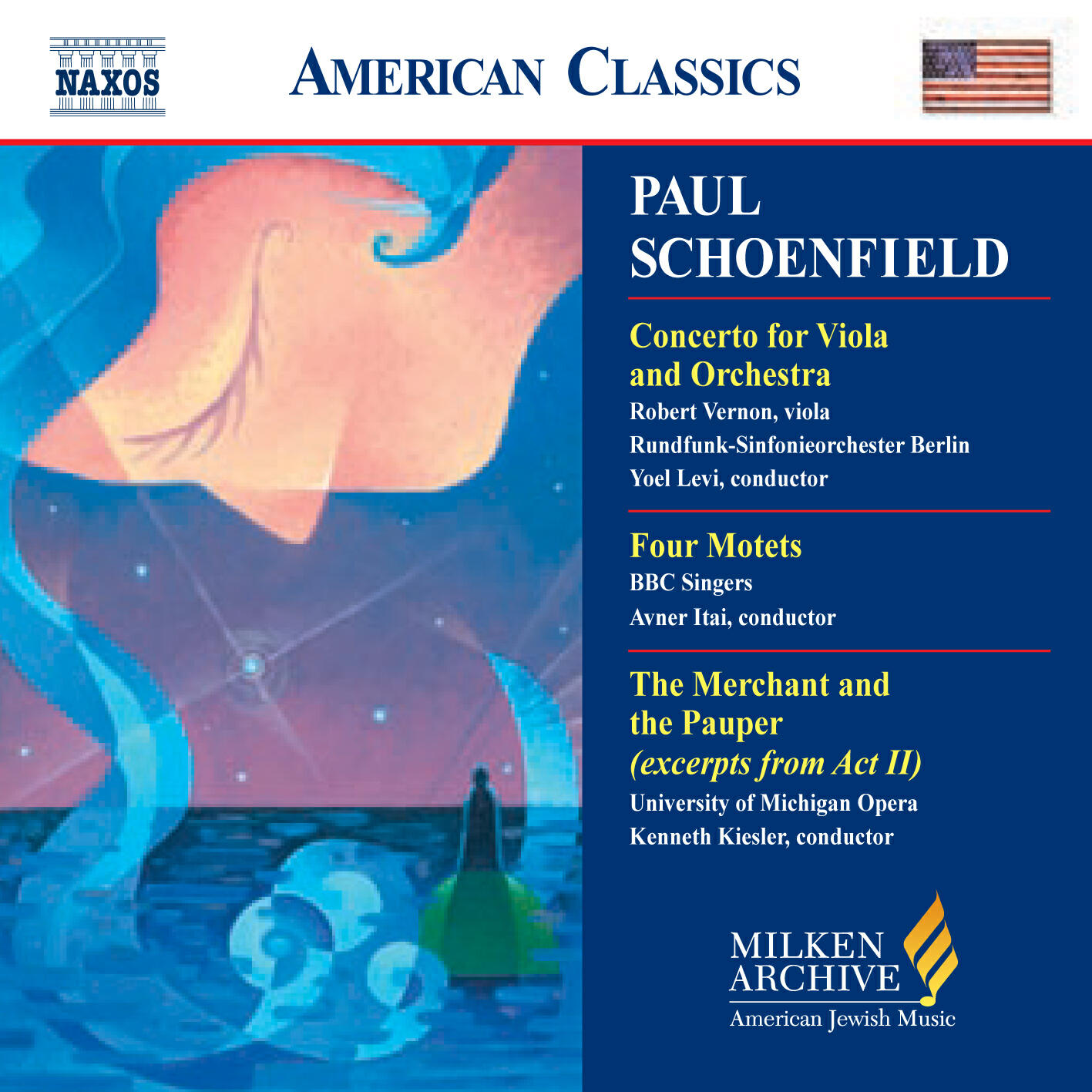 Релиз Schoenfield: Viola Concerto / Four Motets / the Merchant and the Pauper