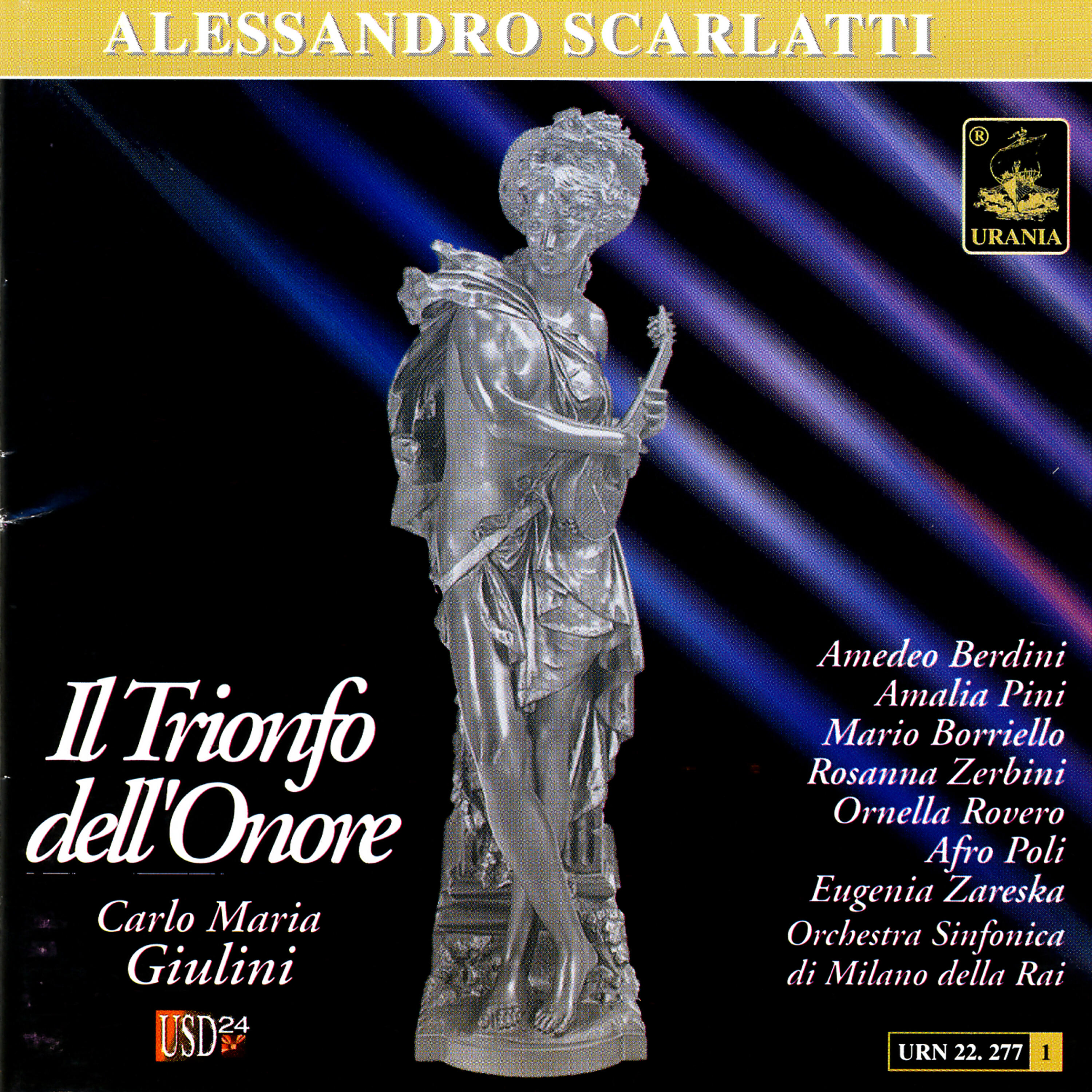 Постер альбома Scarlatti: Il Trionfo Dell'onore