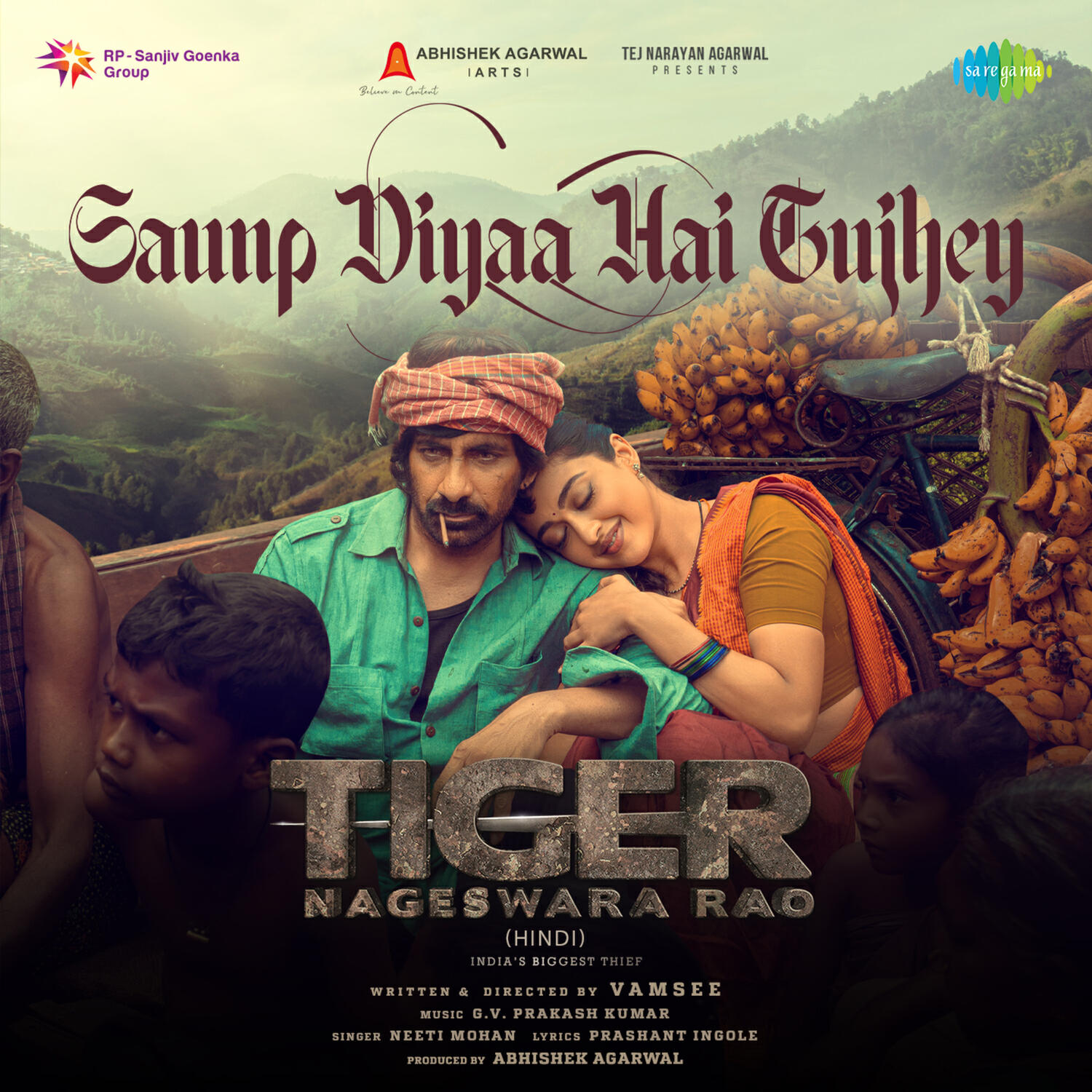 Релиз Saunp Diyaa Hai Tujhey (From "Tiger Nageswara Rao")
