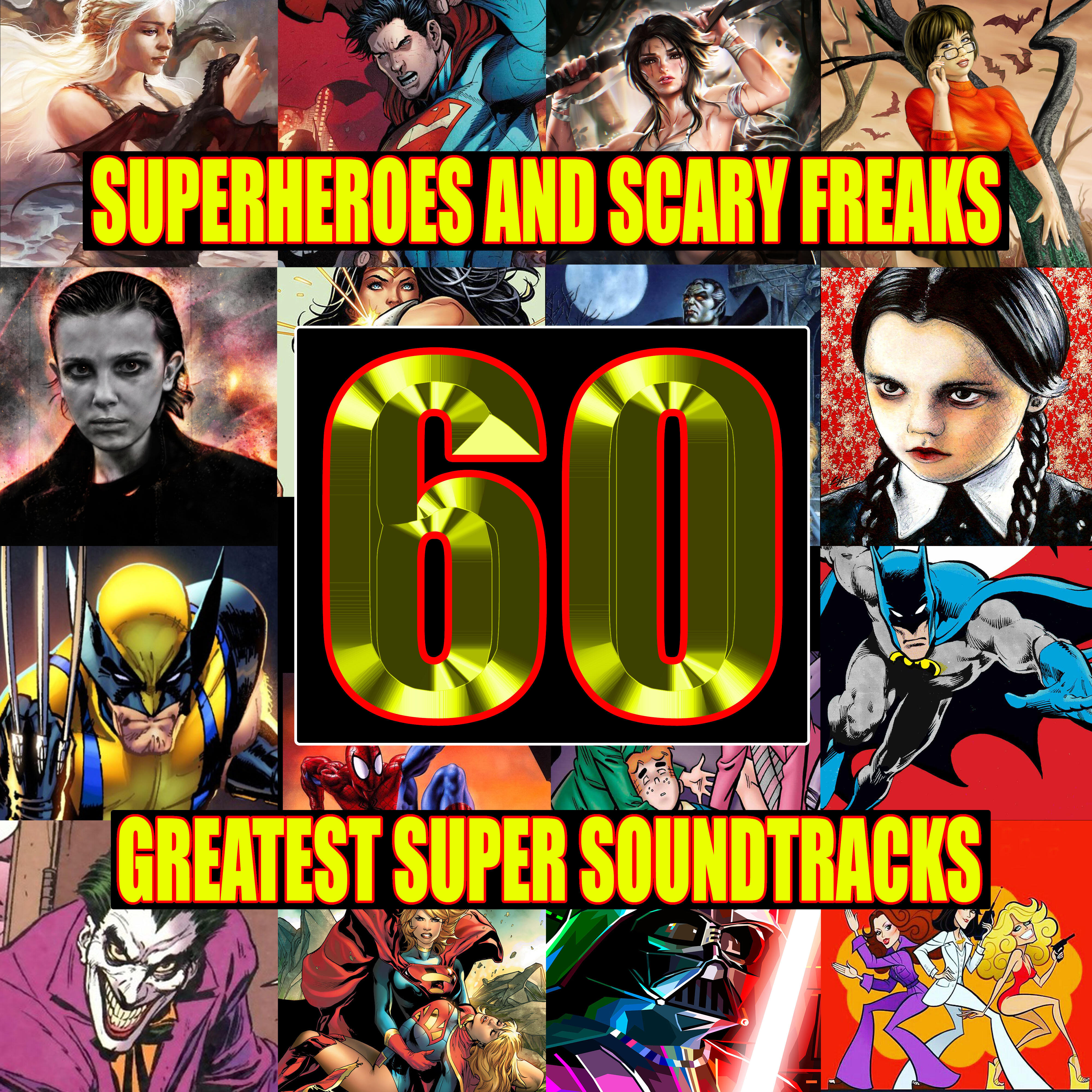 Релиз Superheroes And Scary Freaks - The Sixty Greatest Super Soundtracks