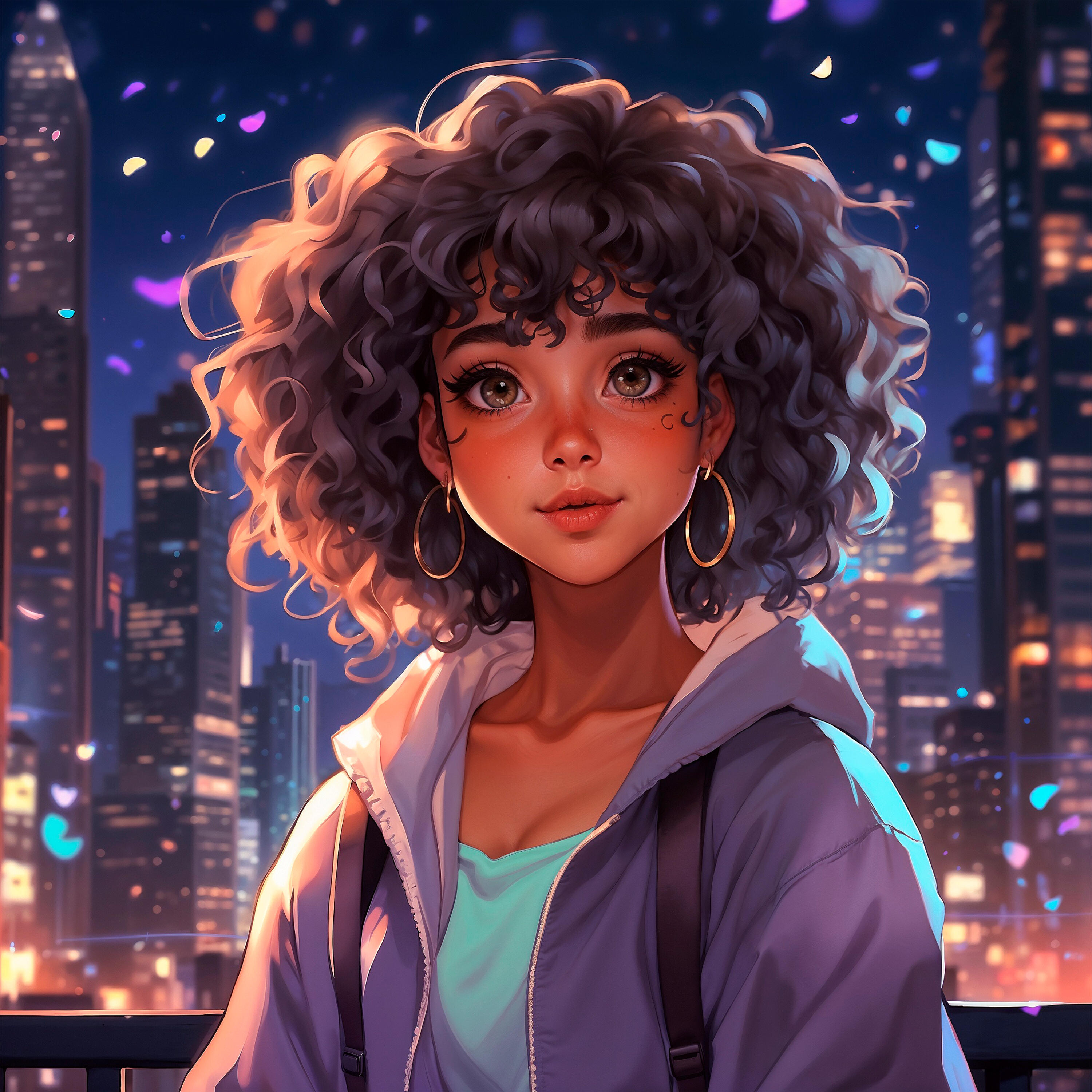 Lofi Curly Girl