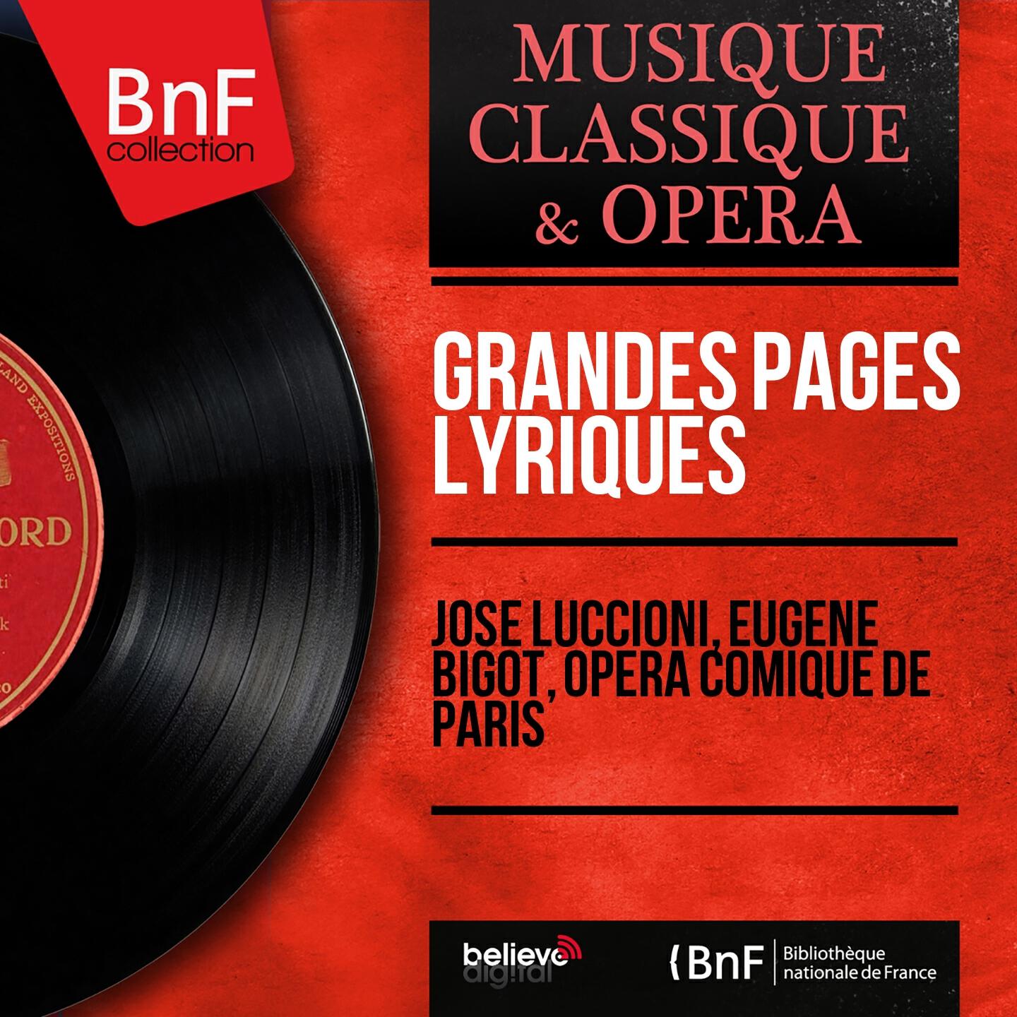 Релиз Grandes pages lyriques (Mono Version)