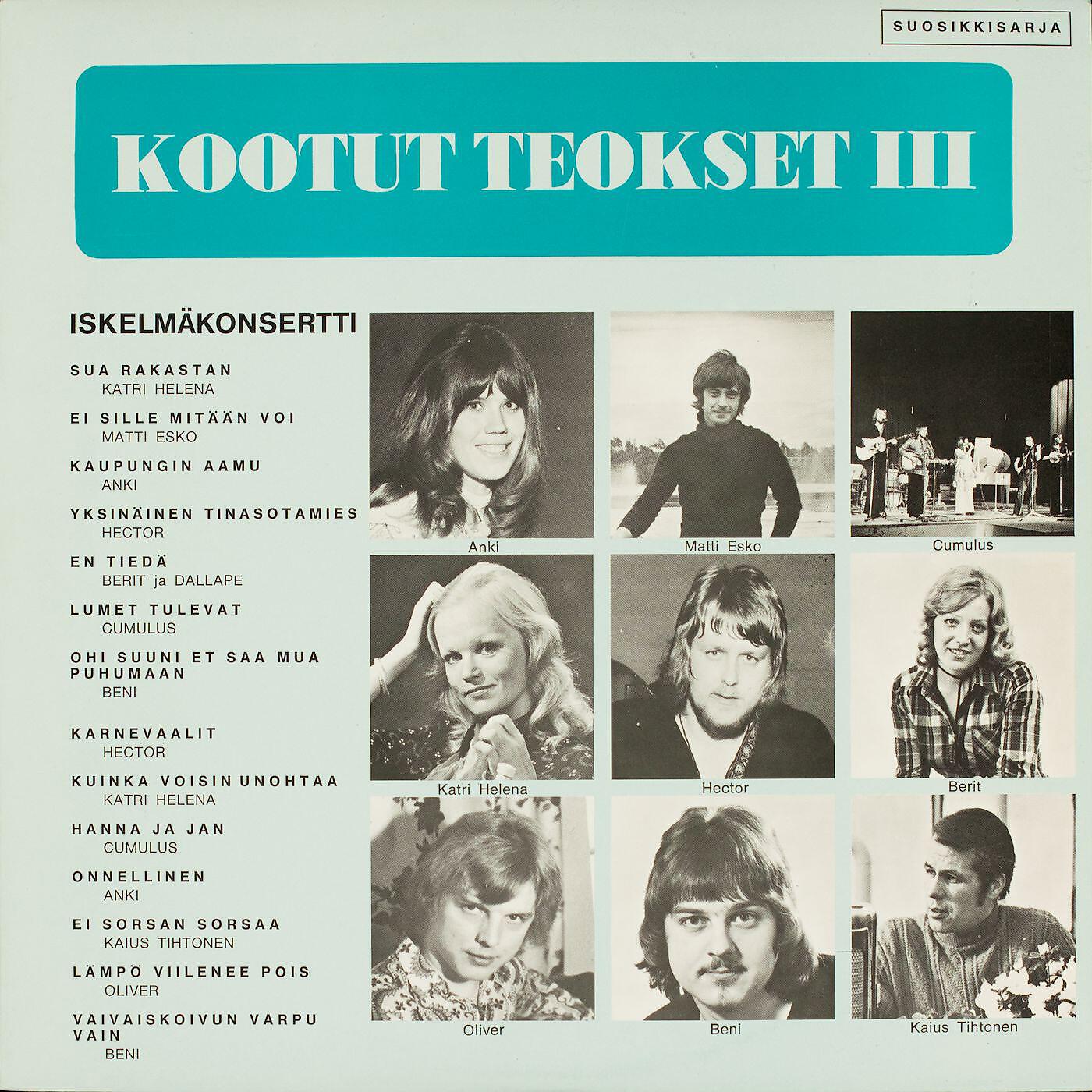 Релиз Kootut teokset III