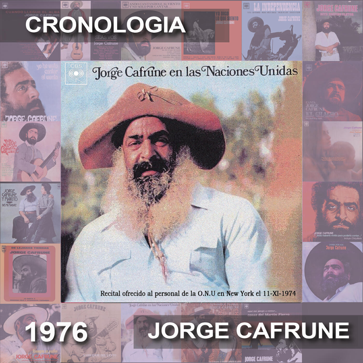 Релиз Jorge Cafrune Cronología -  Jorge Cafrune en las Naciones Unidas (1976)