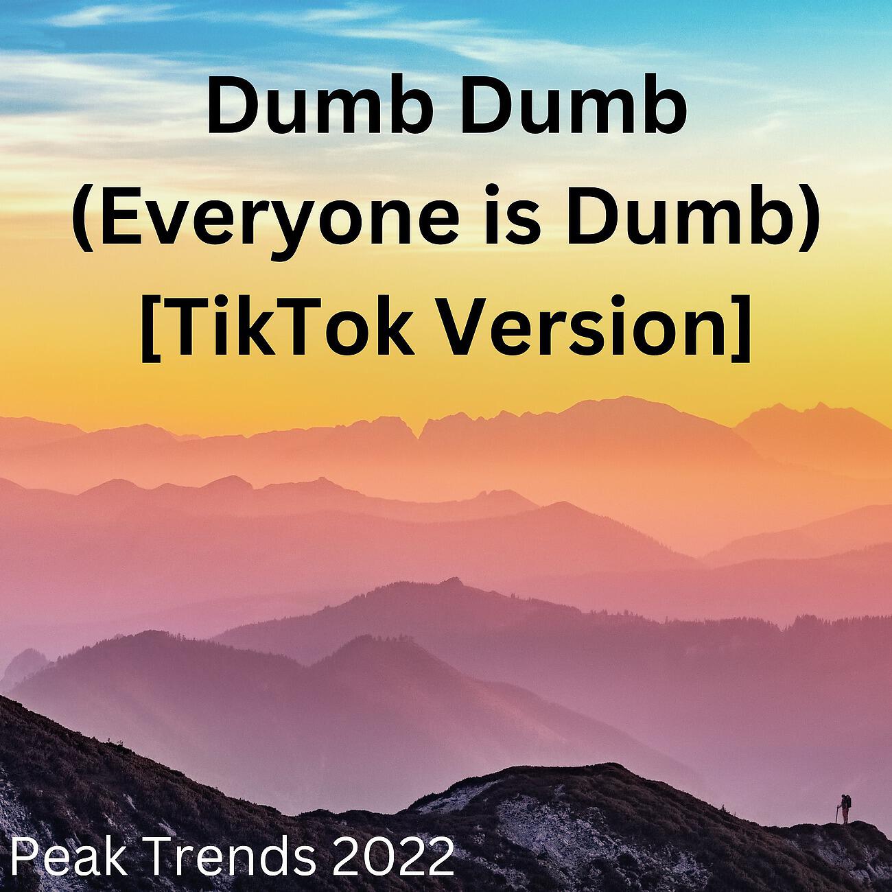 Релиз Dumb Dumb (Everyone is Dumb) [TikTok Version]