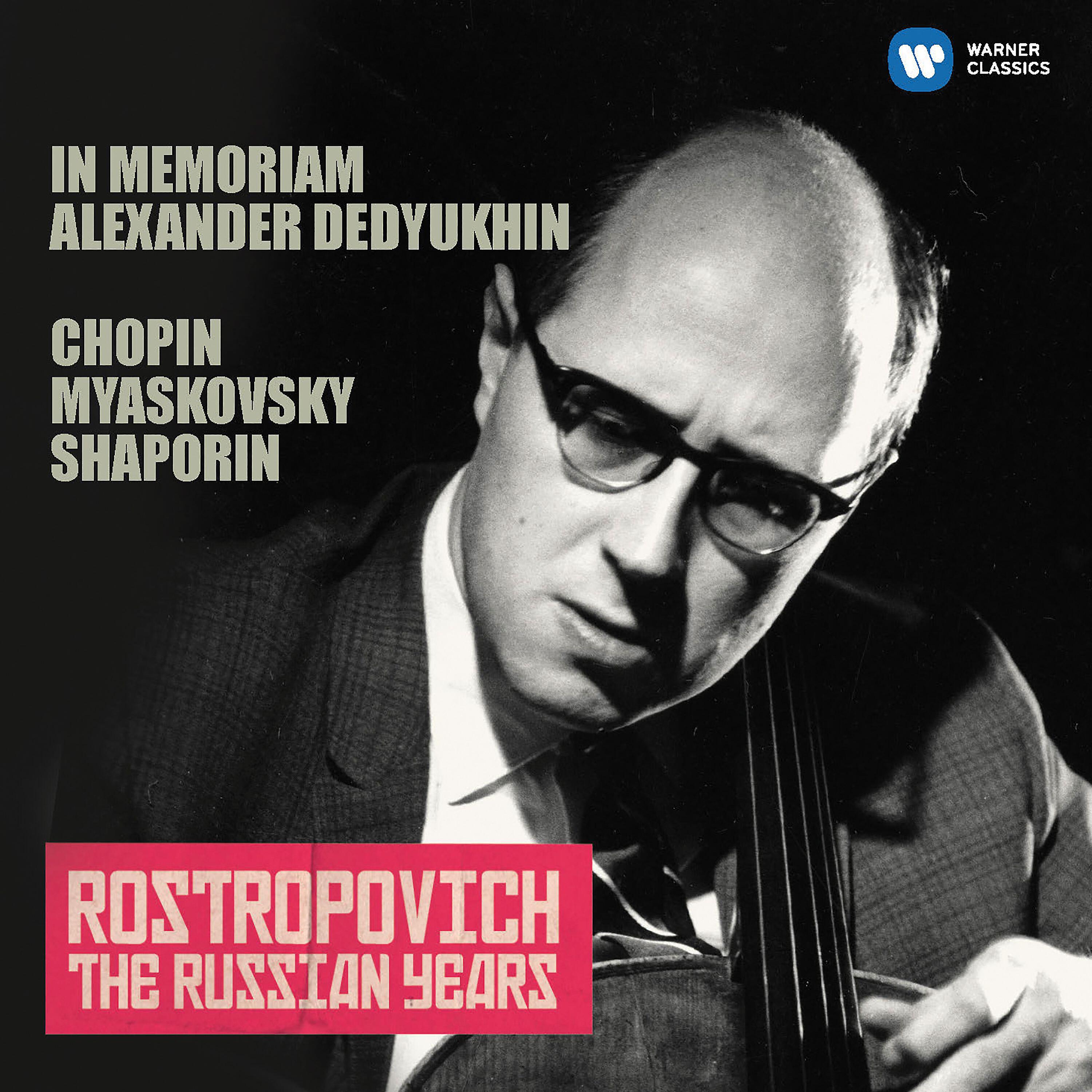 Релиз Cello Works by Chopin, Miaskovsky & Shaporin (The Russian Years)