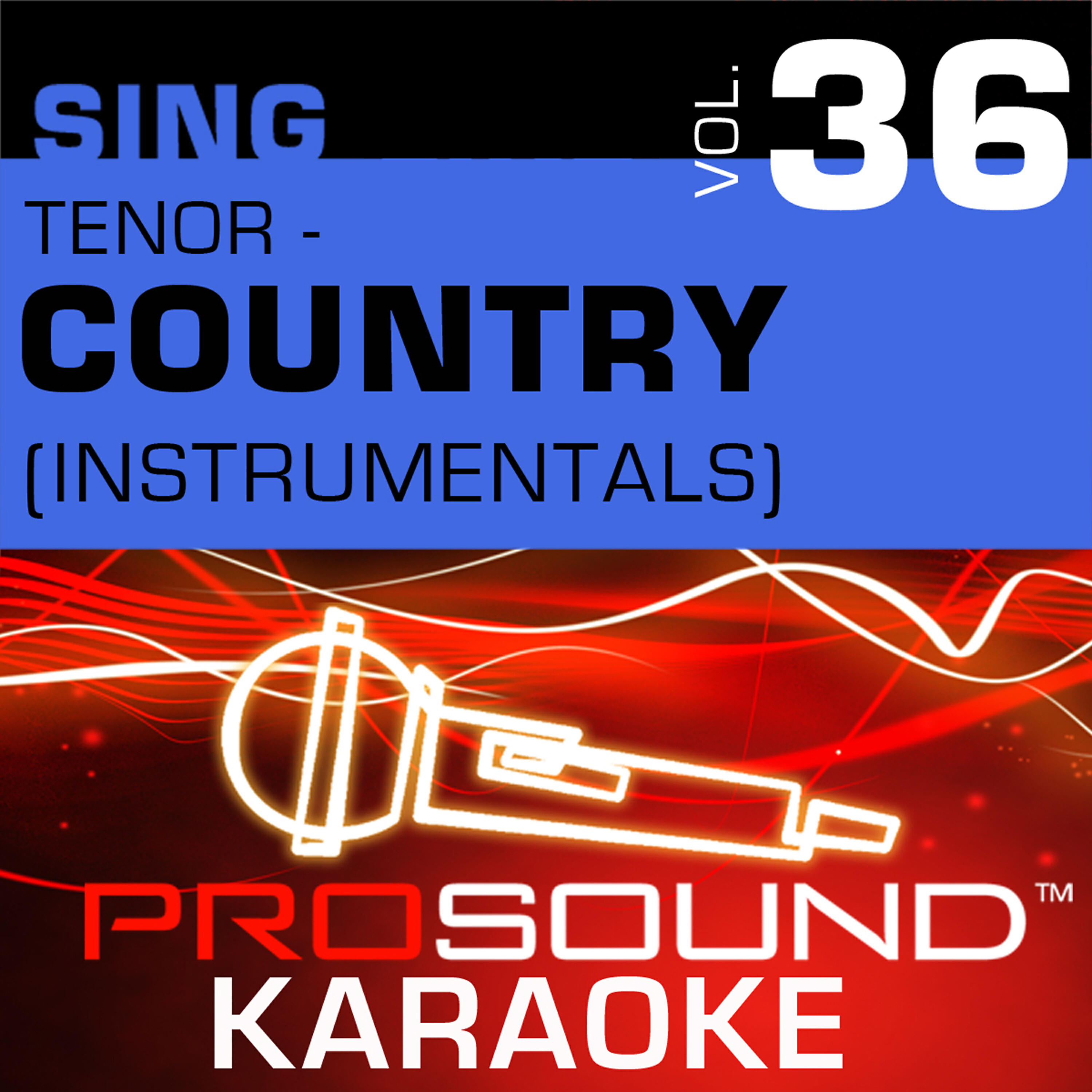 Релиз Sing Tenor - Country, Vol. 36 (Karaoke Performance Tracks)