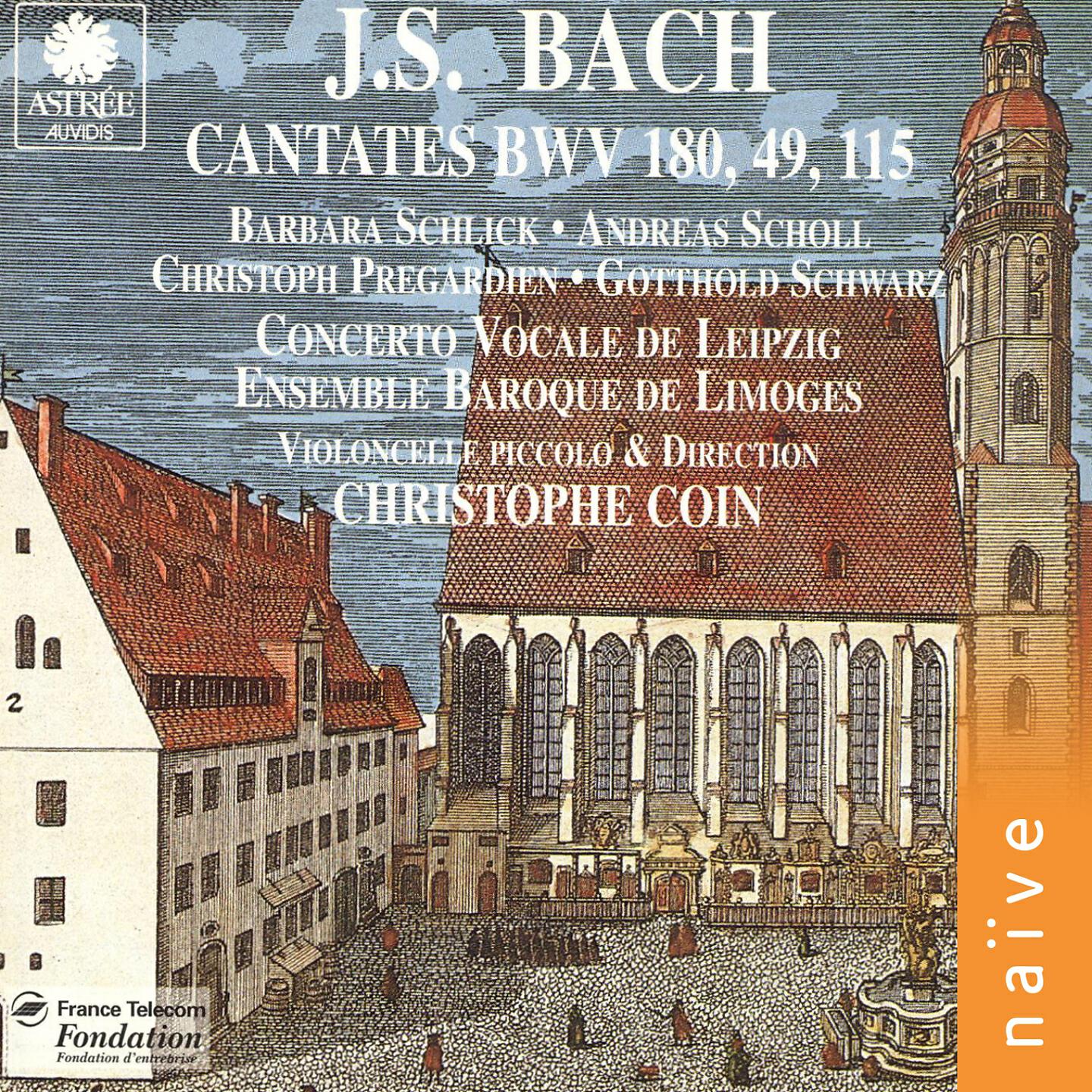 Постер альбома J. S. Bach: Cantates BWV 180, 49 & 115