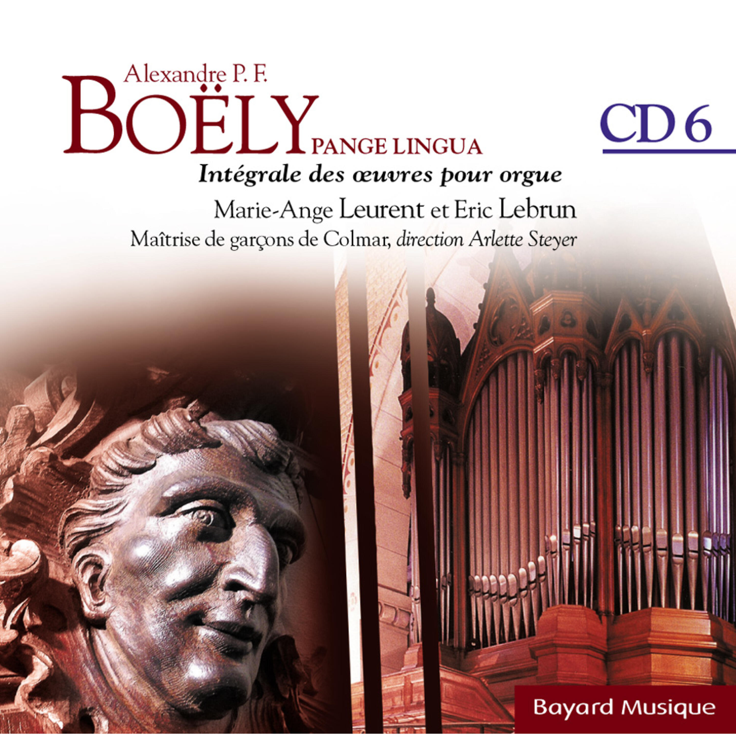 Релиз Boëly : Pange Lingua : Les Douze Pièces avec pédale obligée opus 18 Grands Solennels - Vol.6