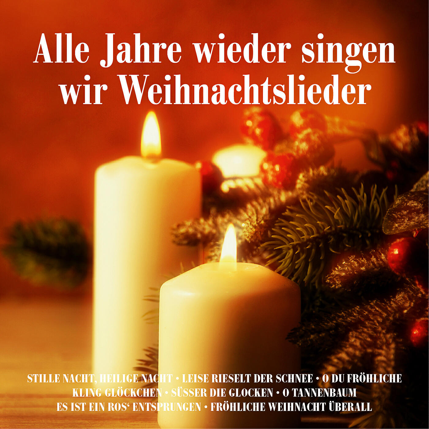 Релиз Alle Jahre wieder singen wir Weihnachtslieder: Stille Nacht, heilige Nacht, Leise rieselt der Schnee, O du Fröhliche, Kling Glöckchen, Süßer die Glocken, O Tannenbaum, Es ist ein Ros' entsprungen, Fröhliche Weihnacht überall