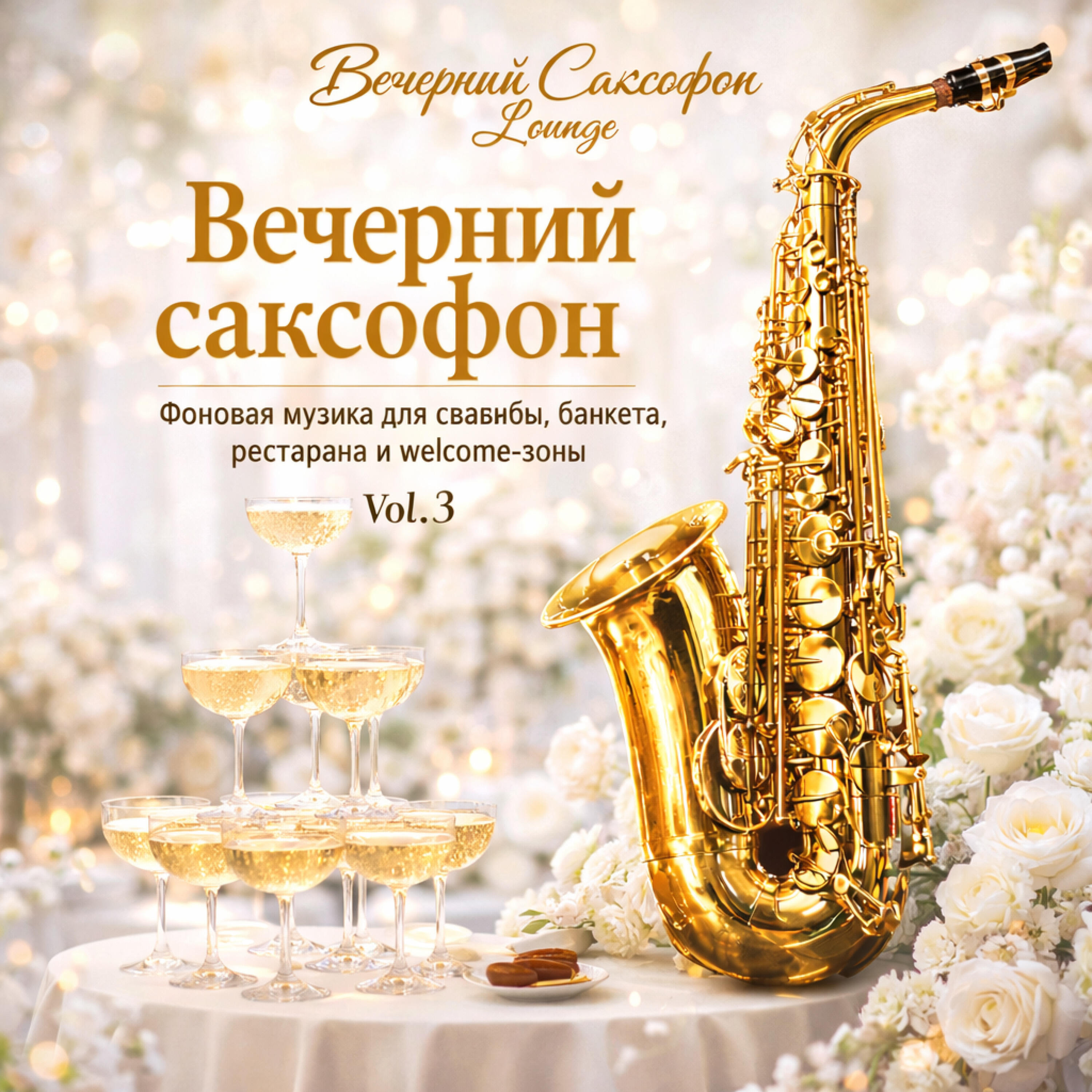 Релиз Вечерний Саксофон. Фоновая музыка для свадьбы, банкета, ресторана и welcome-зоны vol.3