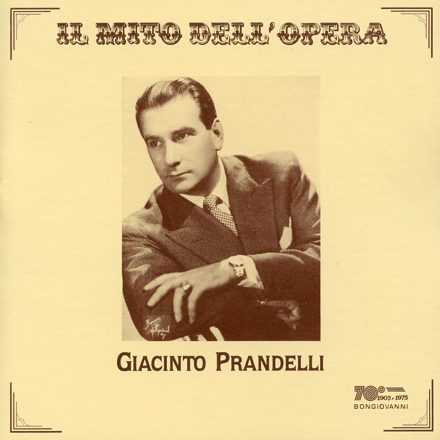 Релиз Il mito dell'opera: Giacinto Prandelli (Recorded 1949-1956)