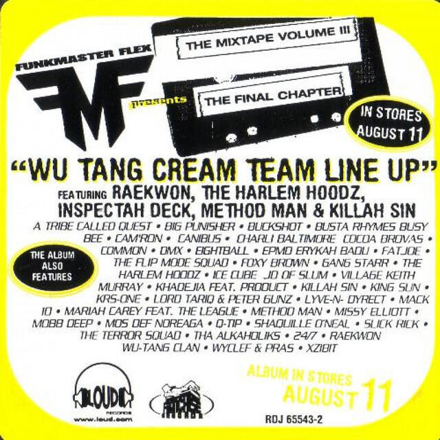 Релиз Wu-Tang Cream Team Line Up