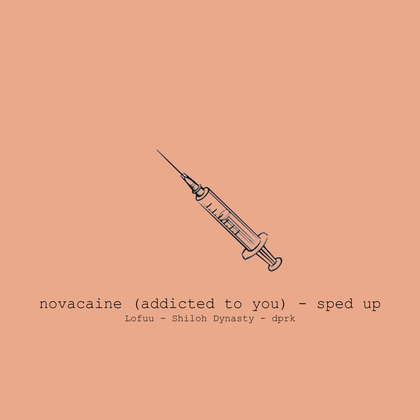Релиз novacaine (addicted to you) - sped up