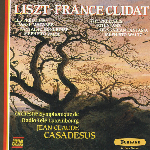 Релиз Liszt : Les préludes - Danse macabre - Fantaisie hongroise pour piano et orchestre - Mephisto valse