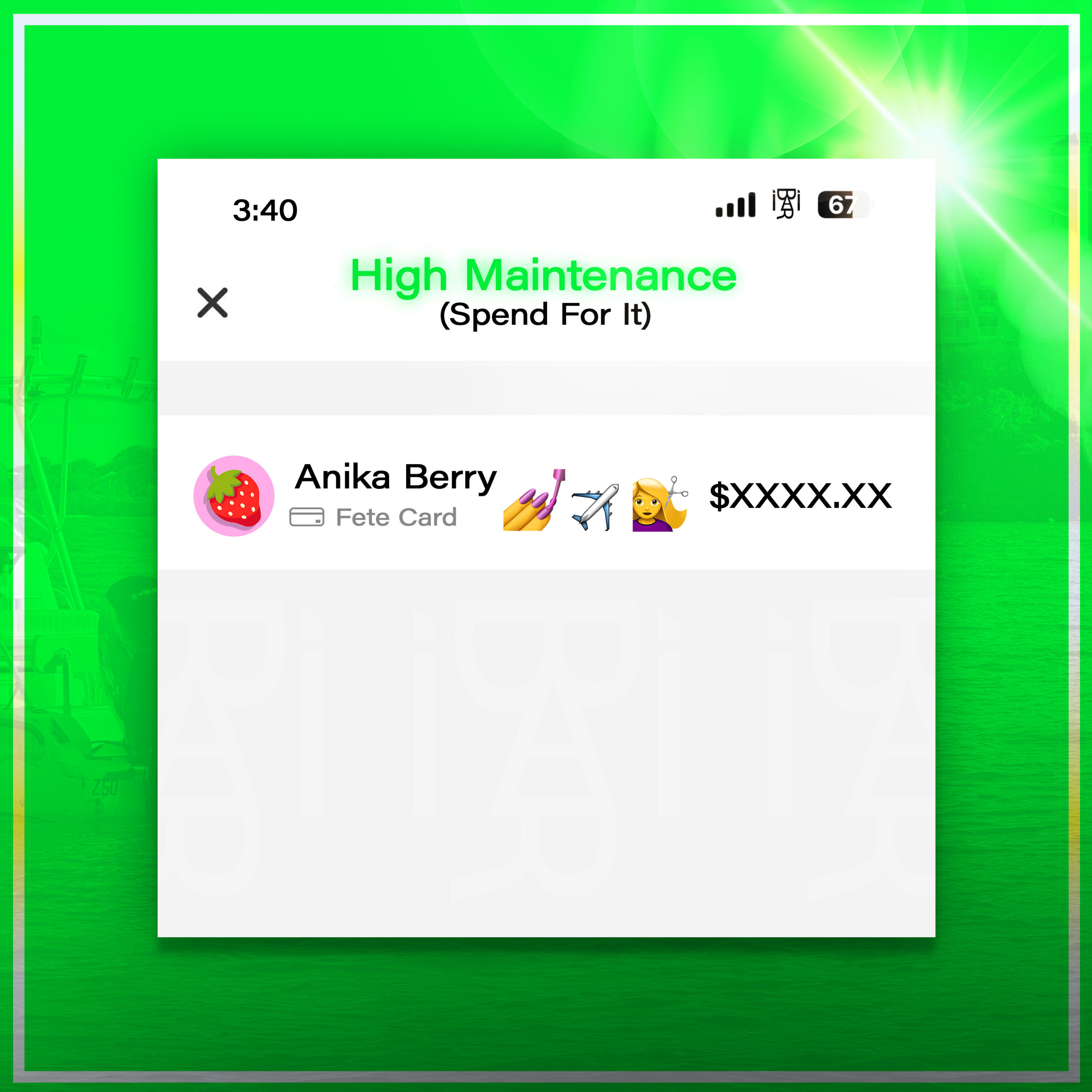 Релиз High Maintenance (Spend for It)