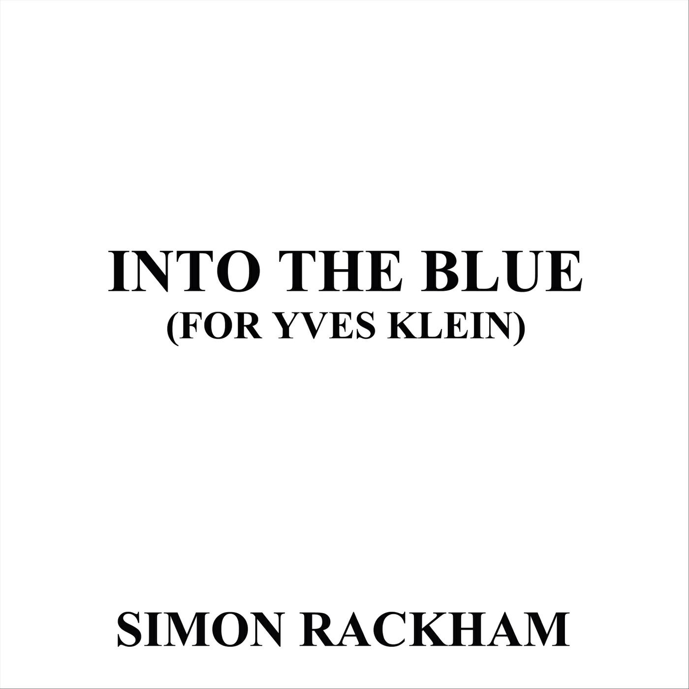 Релиз Into the Blue (For Yves Klein)