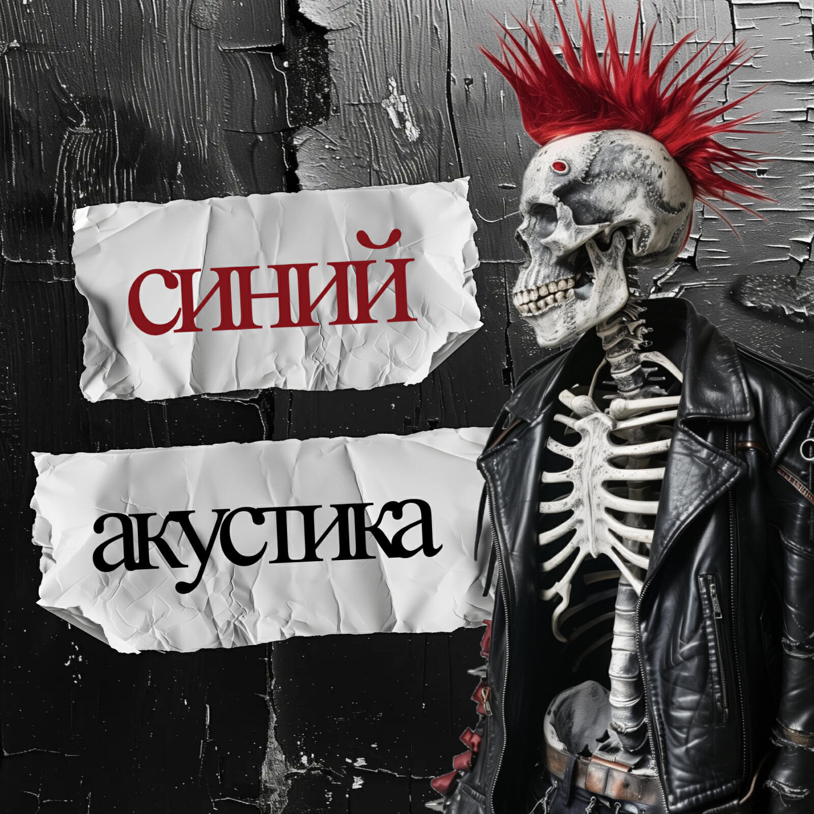 синий